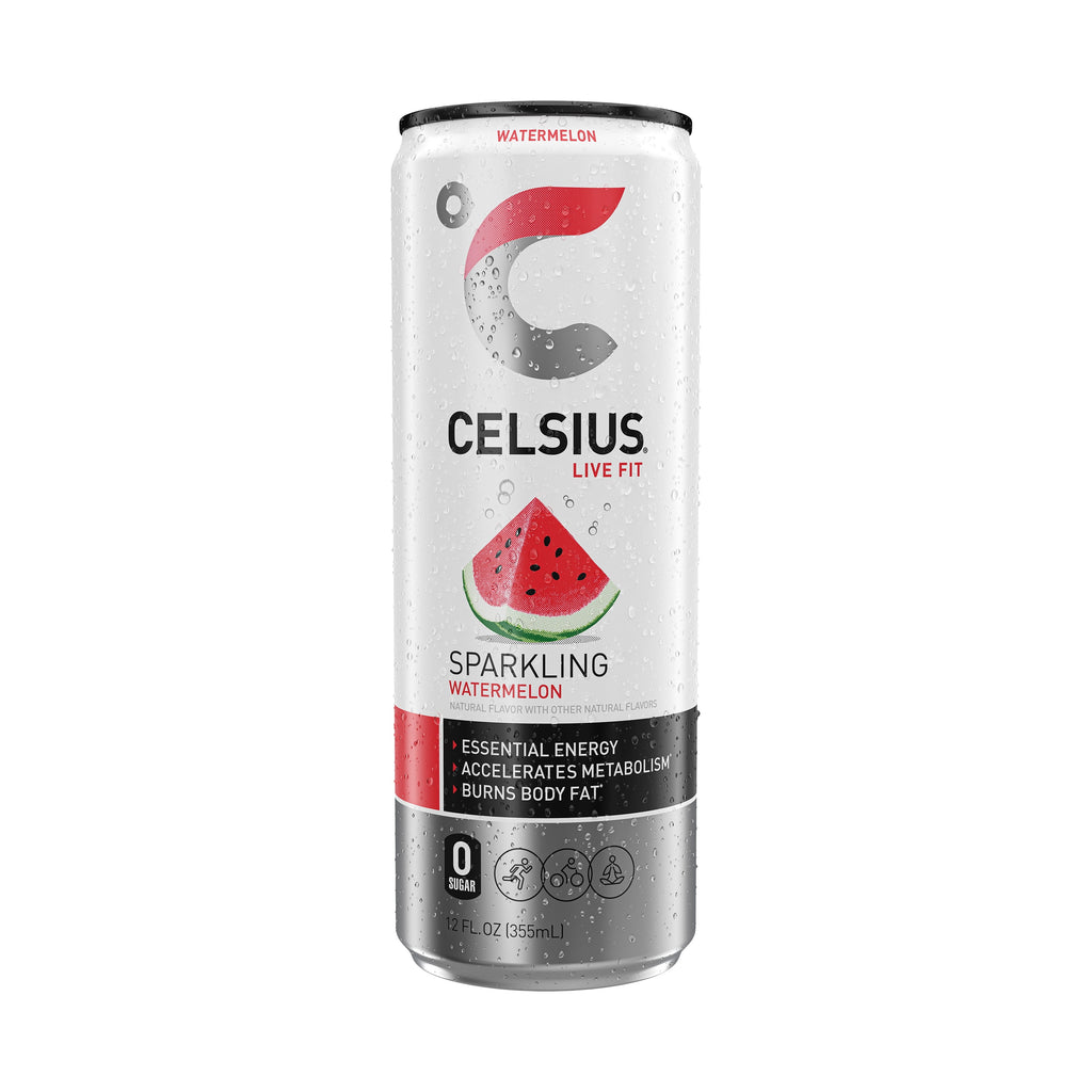 CELSIUS Sparkling Watermelon Functional Energy Drink 12 fl oz Single Can