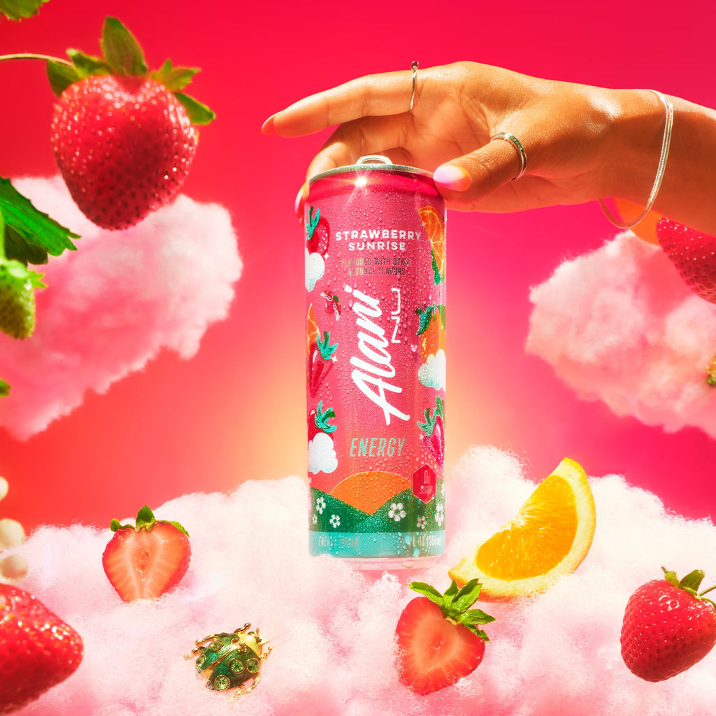 Alani Nu Strawberry Sunrise Energy Drink 12 fl oz Single Can