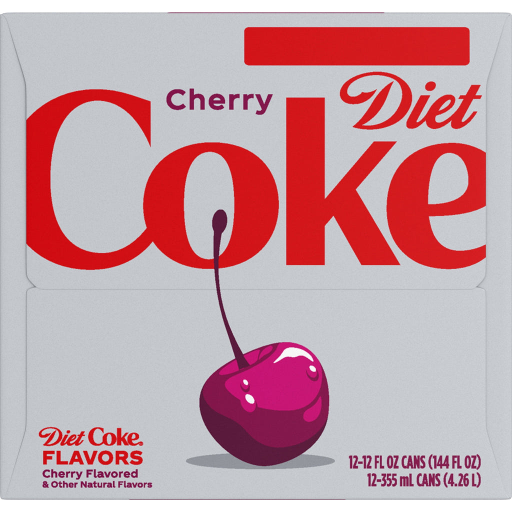 Diet Cherry Soda Pop Cans 12 Fl Oz 12 Pack Diet Coke