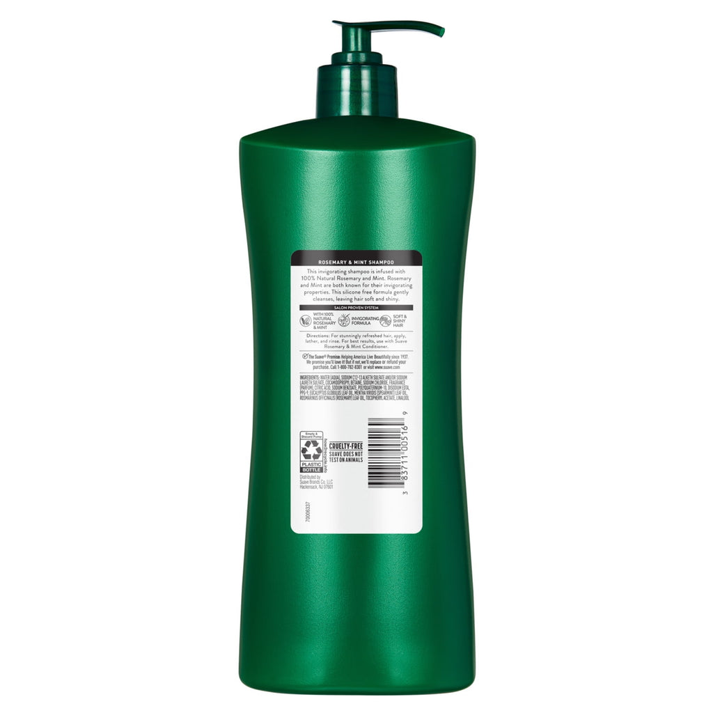 Suave Rosemary & Mint Invigorating Shampoo for All Hair Types 28 fl oz