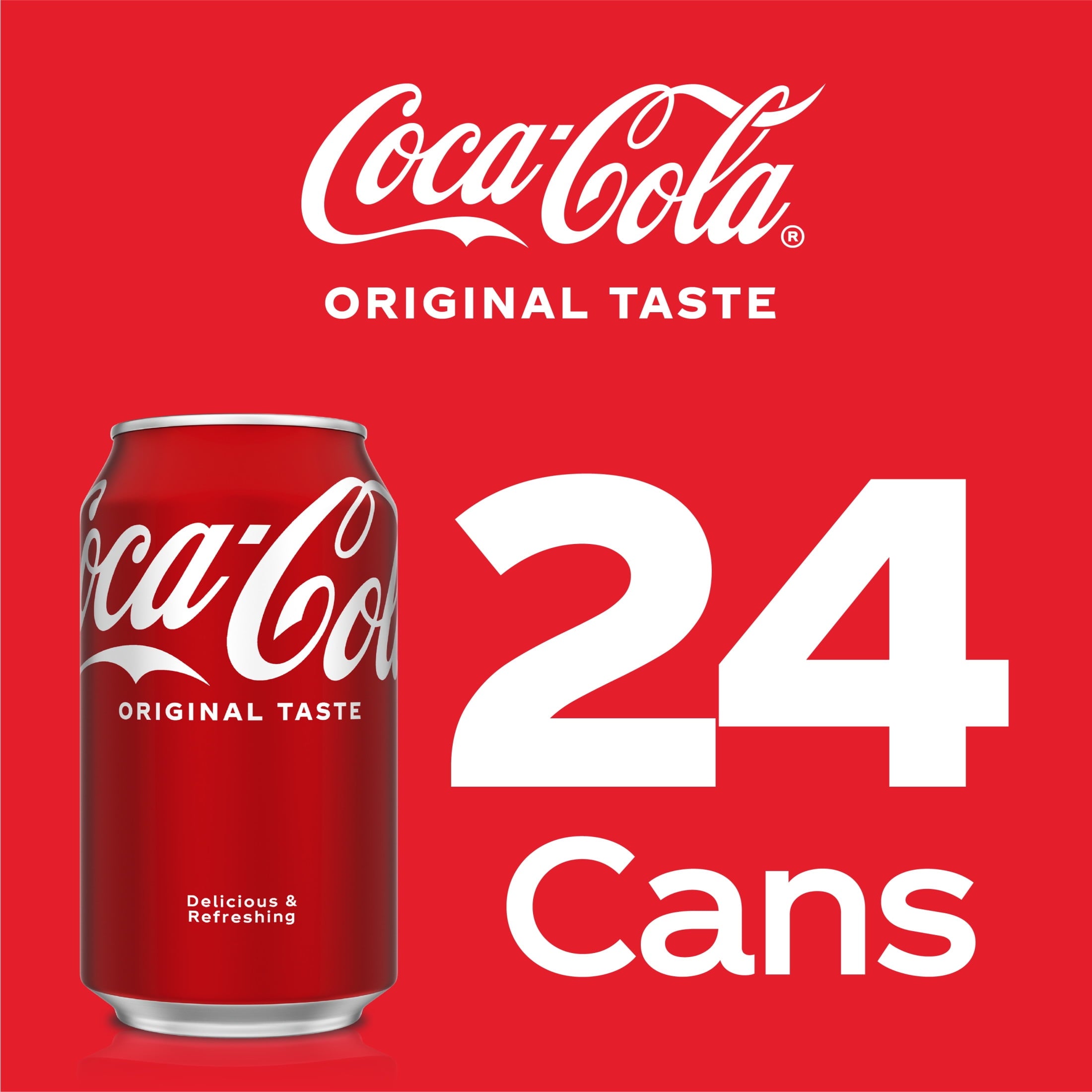 Soda Pop Cans 12 Fl Oz 24 Pack Coca-Cola