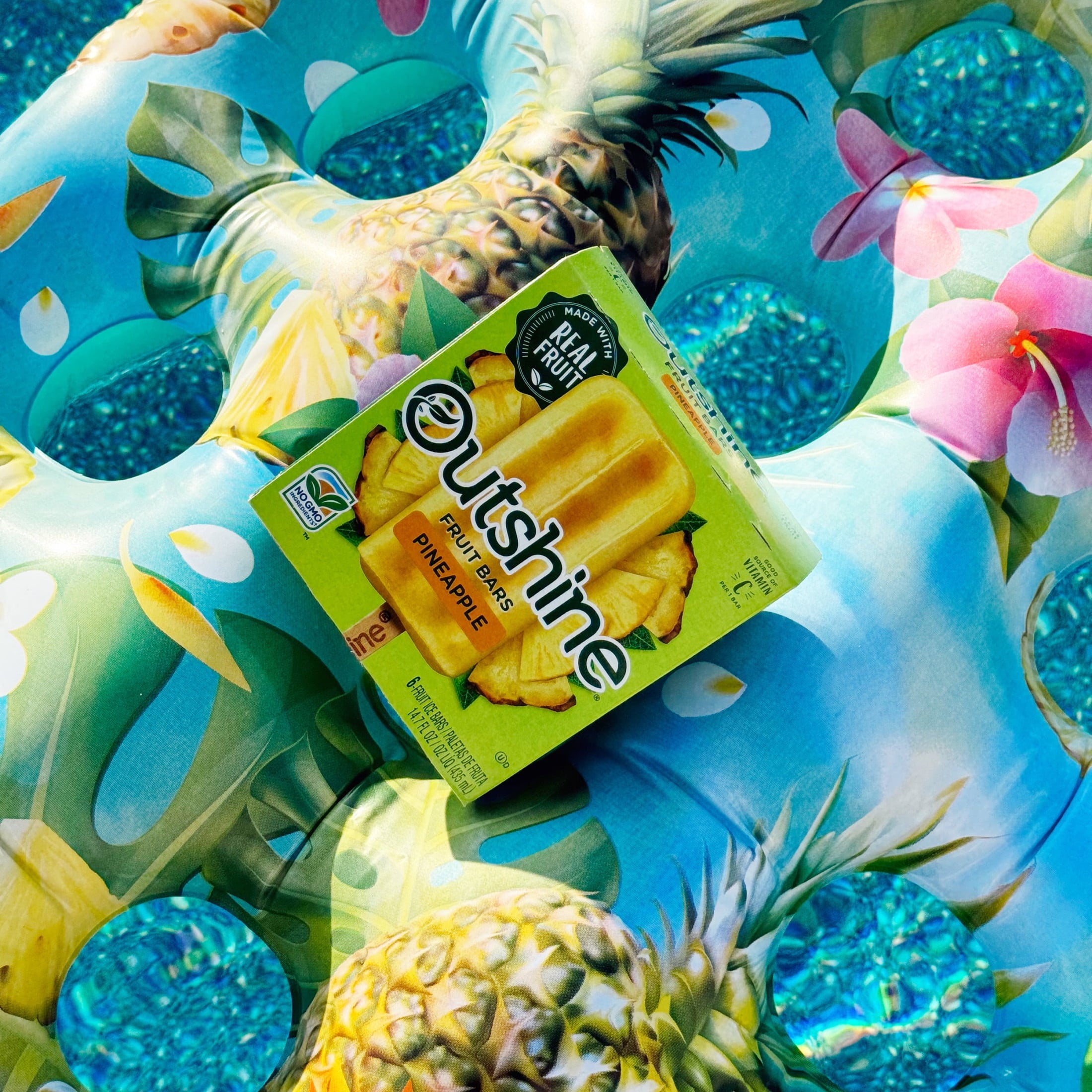 Outshine Pineapple Frozen Fruit Bars 6 Count 15 Fl Oz