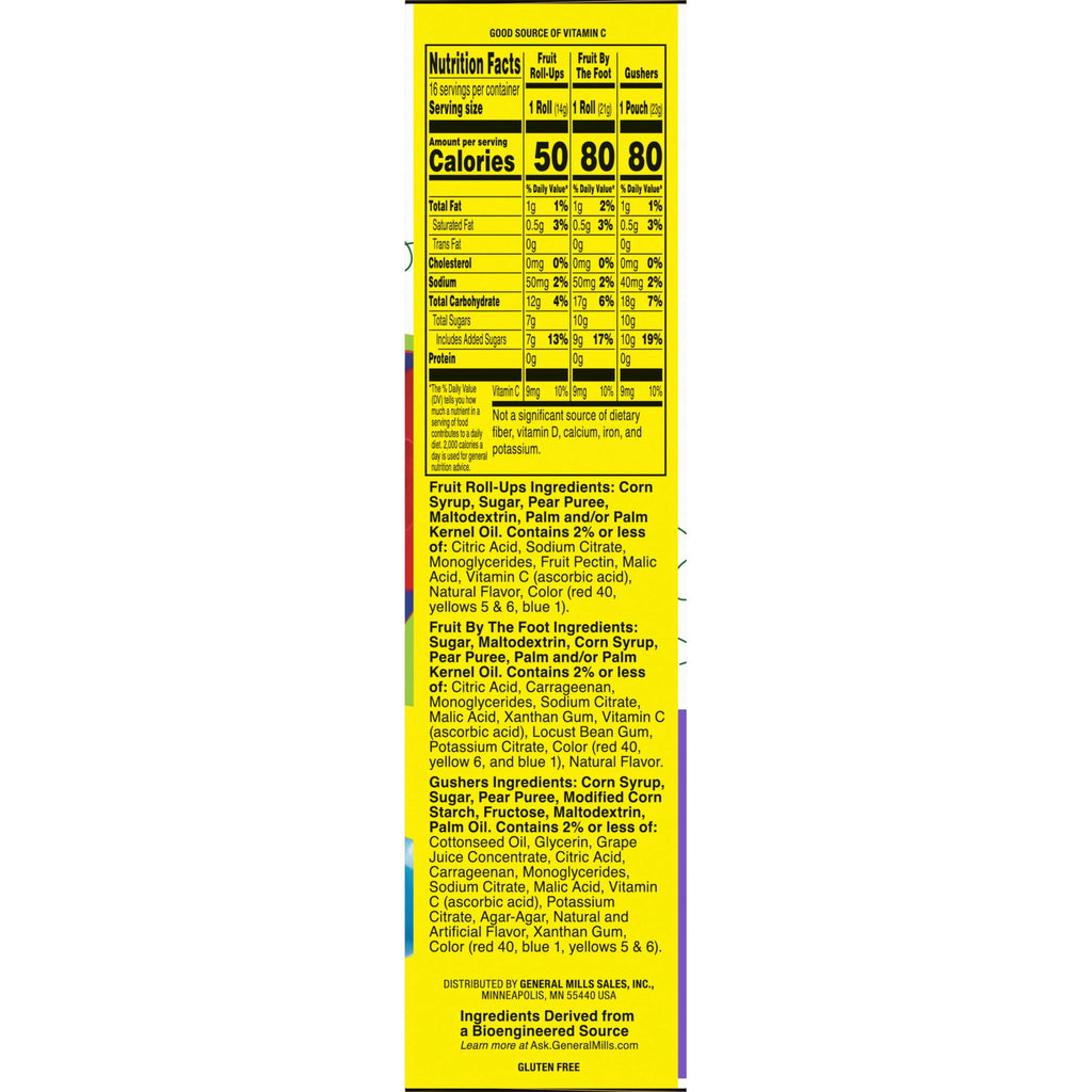 Fruit Snacks Variety Pack 10.2 Oz 16 Count General Mills