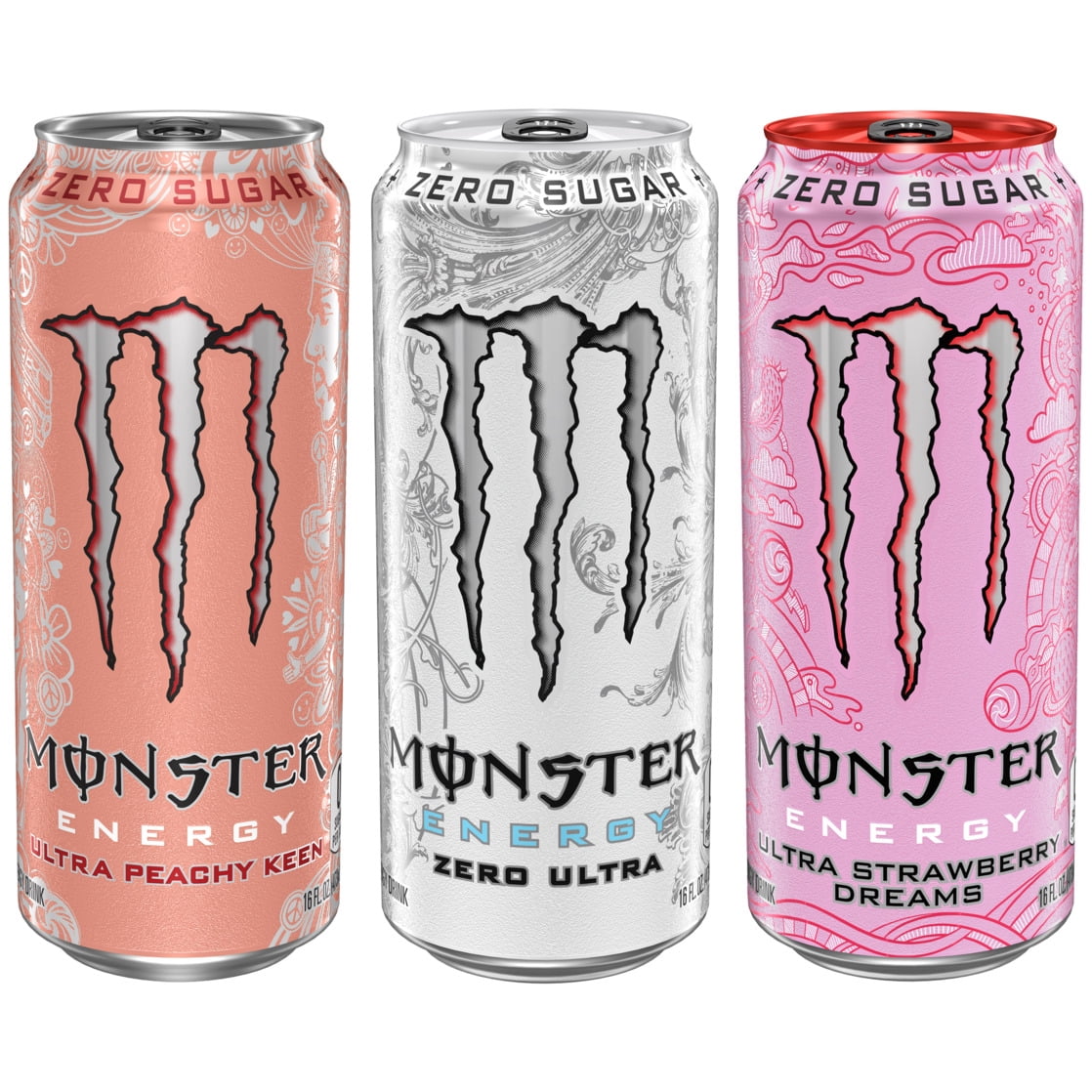 Monster Energy Ultra Variety Pack Sugar Free Energy Drink 16 fl oz 12 Pack Cans
