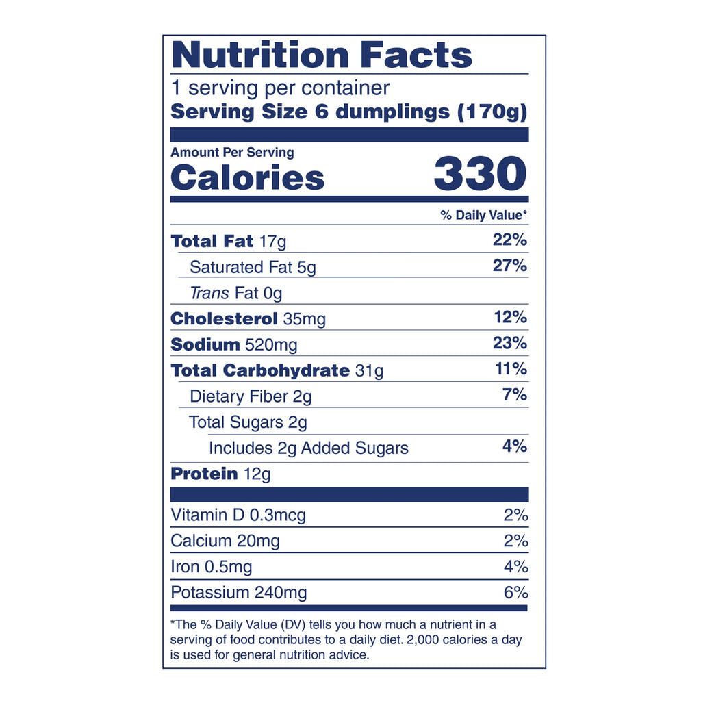 Feel Good Foods Gluten-Free Pork Soup Dumplings Frozen 6 Oz