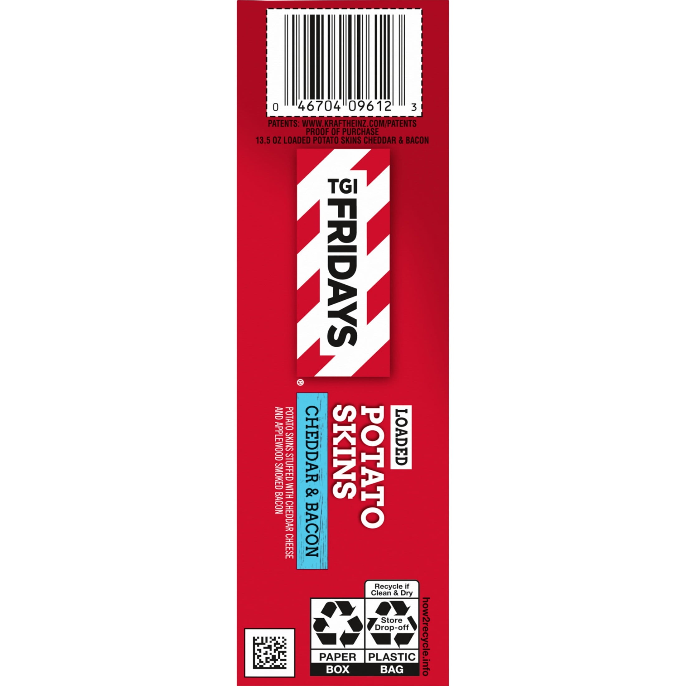 TGI Fridays Loaded Cheddar & Bacon Potato Skins 13.5 Oz Frozen