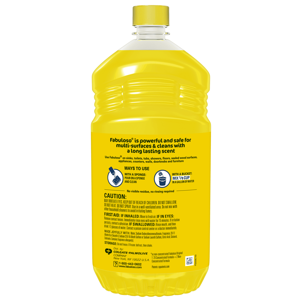 Fabuloso 2X Multi-Purpose Cleaner No Rinse Floor Cleaner Refreshing Lemon Scent 56 fl oz