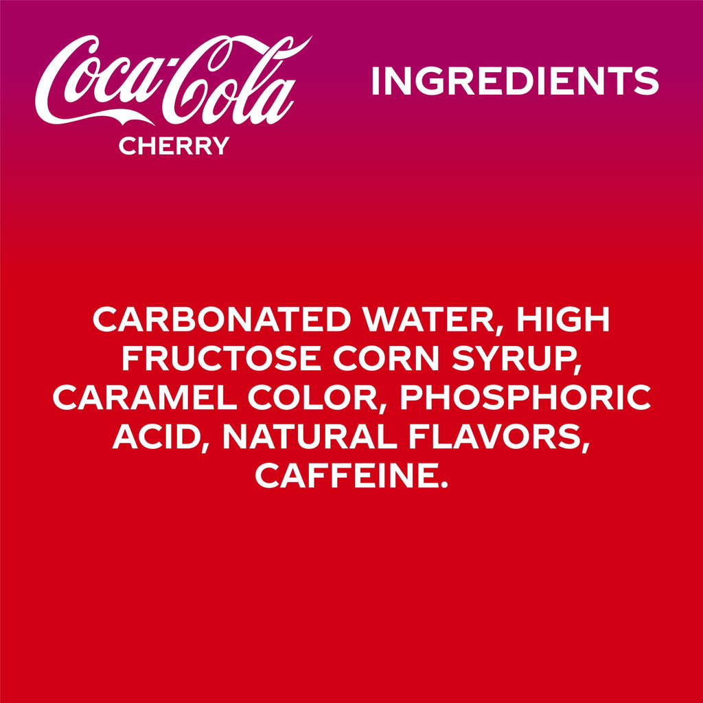 Cherry Soda Pop Bottle 2 Liters Coca-Cola