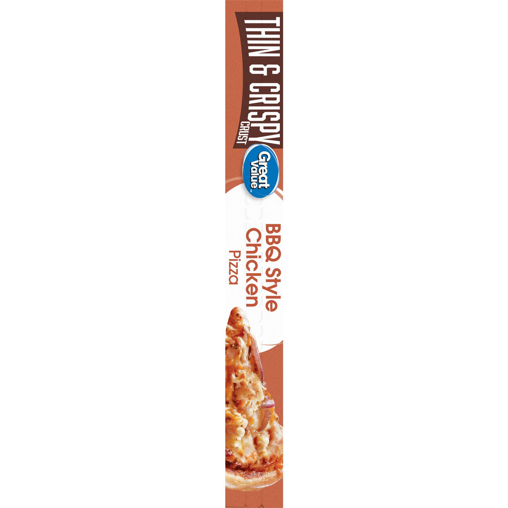 Great Value Thin Crust BBQ Chicken Frozen Pizza 18.1 Oz
