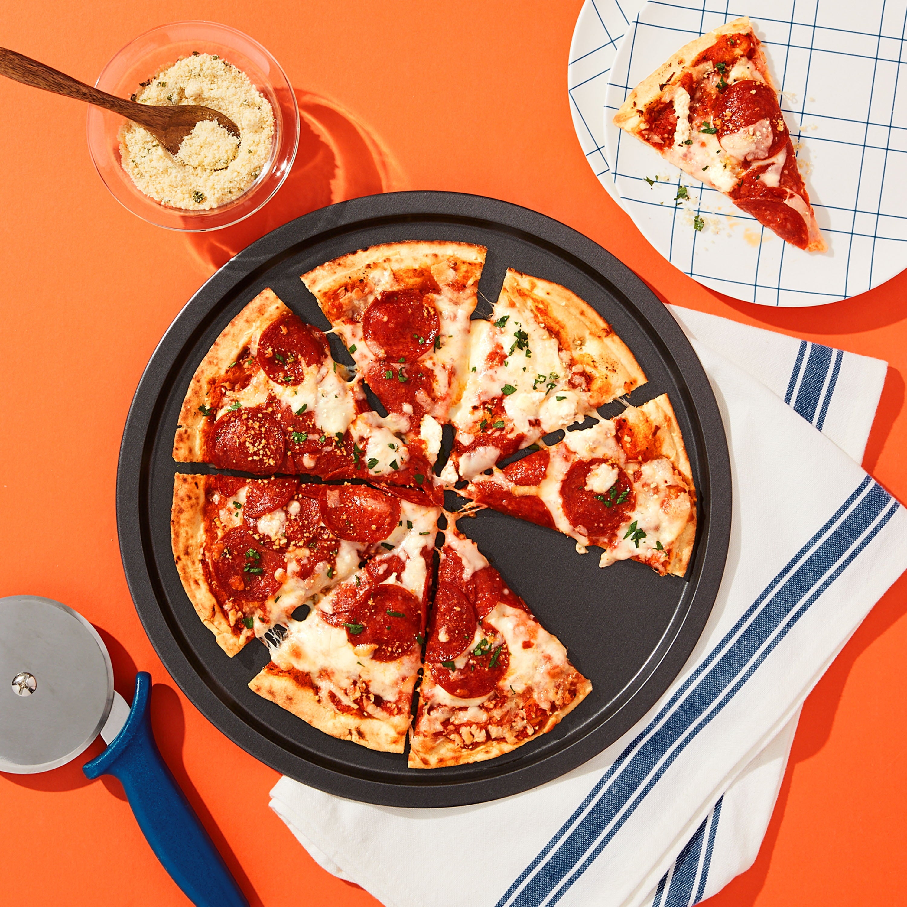 Bettergoods Wood-Fired Ultra Thin Pepperoni and Ricotta Frozen Pizza 15.45 Oz
