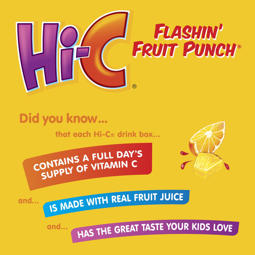 Hi-C Flashin' Fruit Punch Juice Drink 6 fl oz 8 Pack