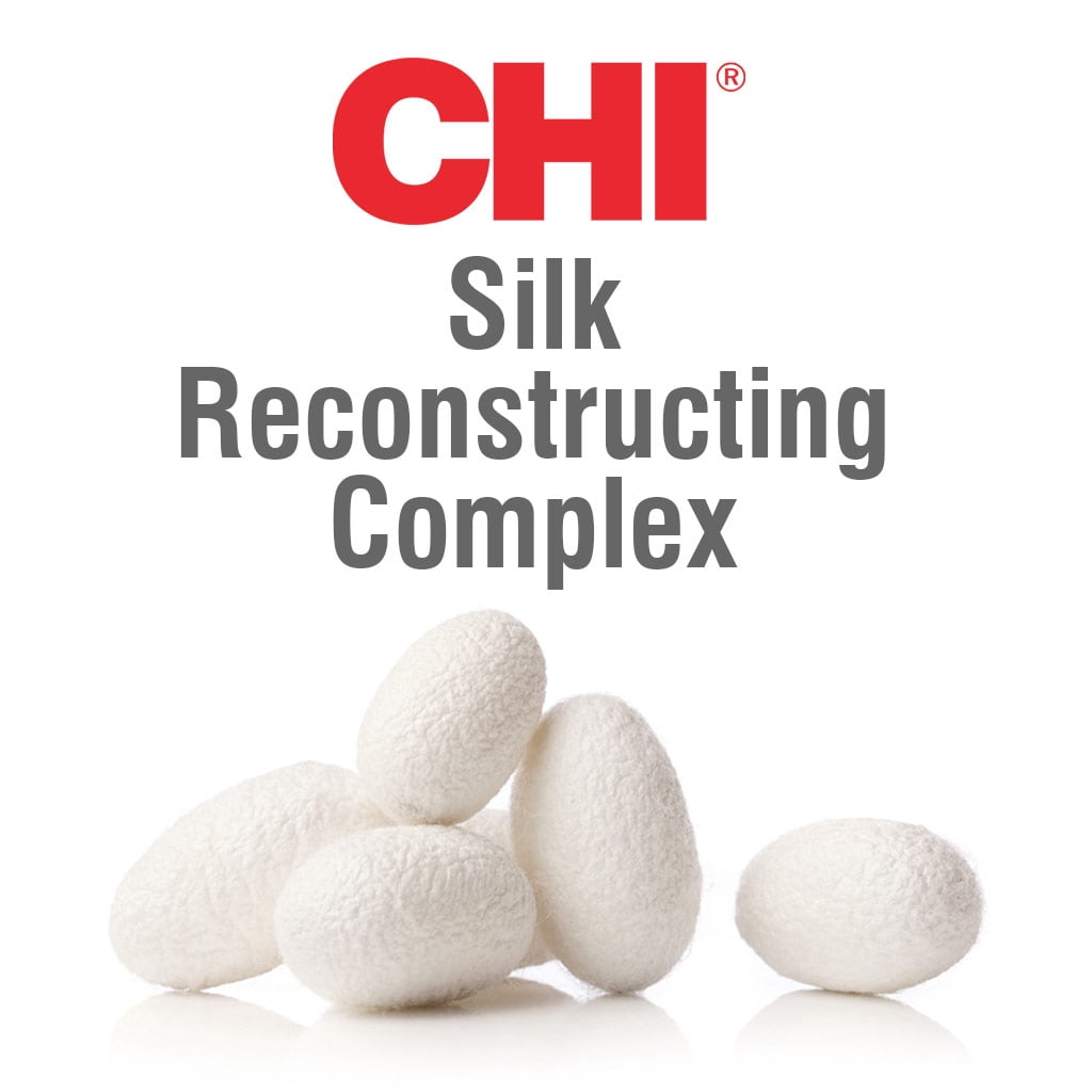 CHI Silk Infusion Leave-In Treatment Anti-Frizz Serum Heat Protectant for All Hair Types 6 oz