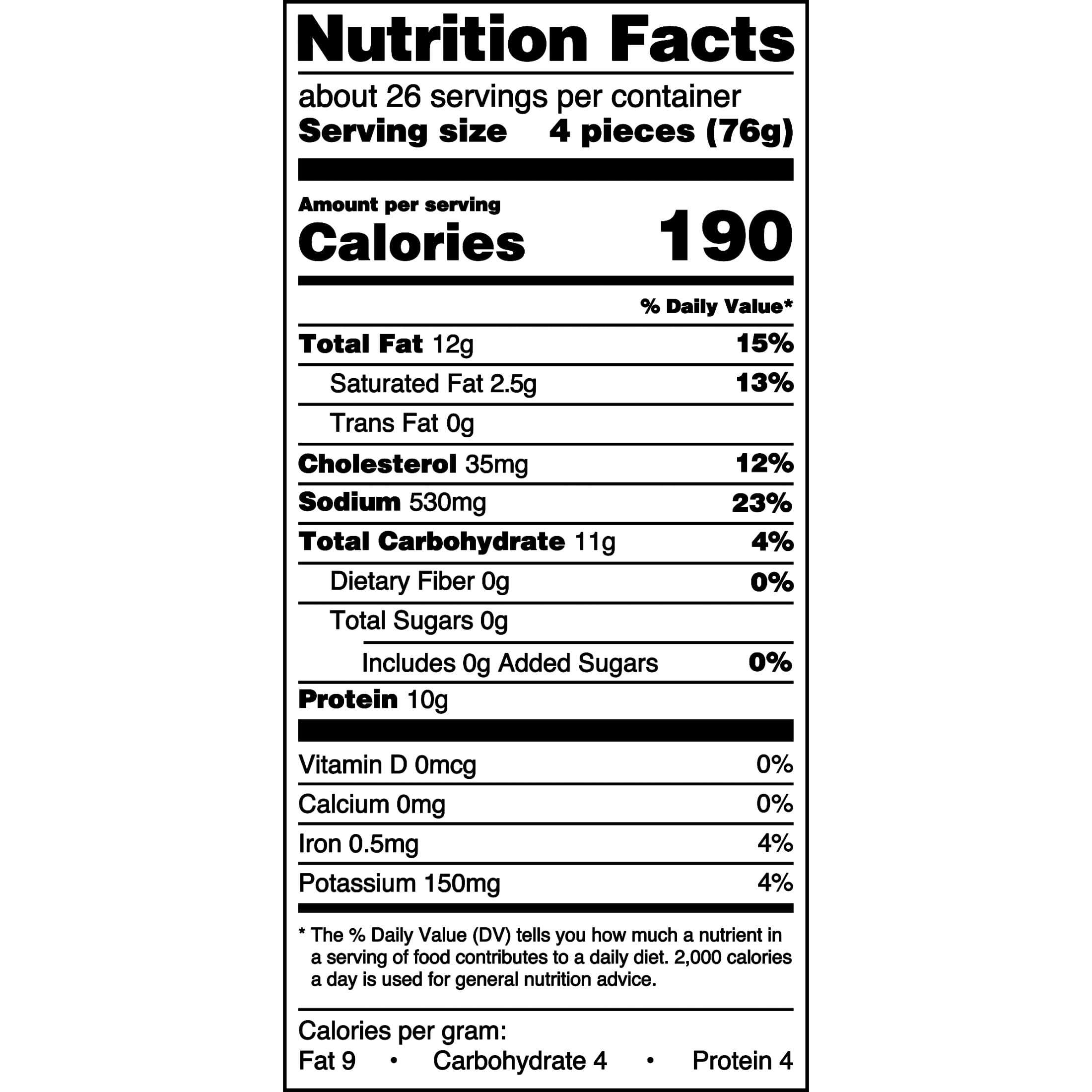 Great Value Fully Cooked Breaded Chicken Nuggets Frozen 70 Oz