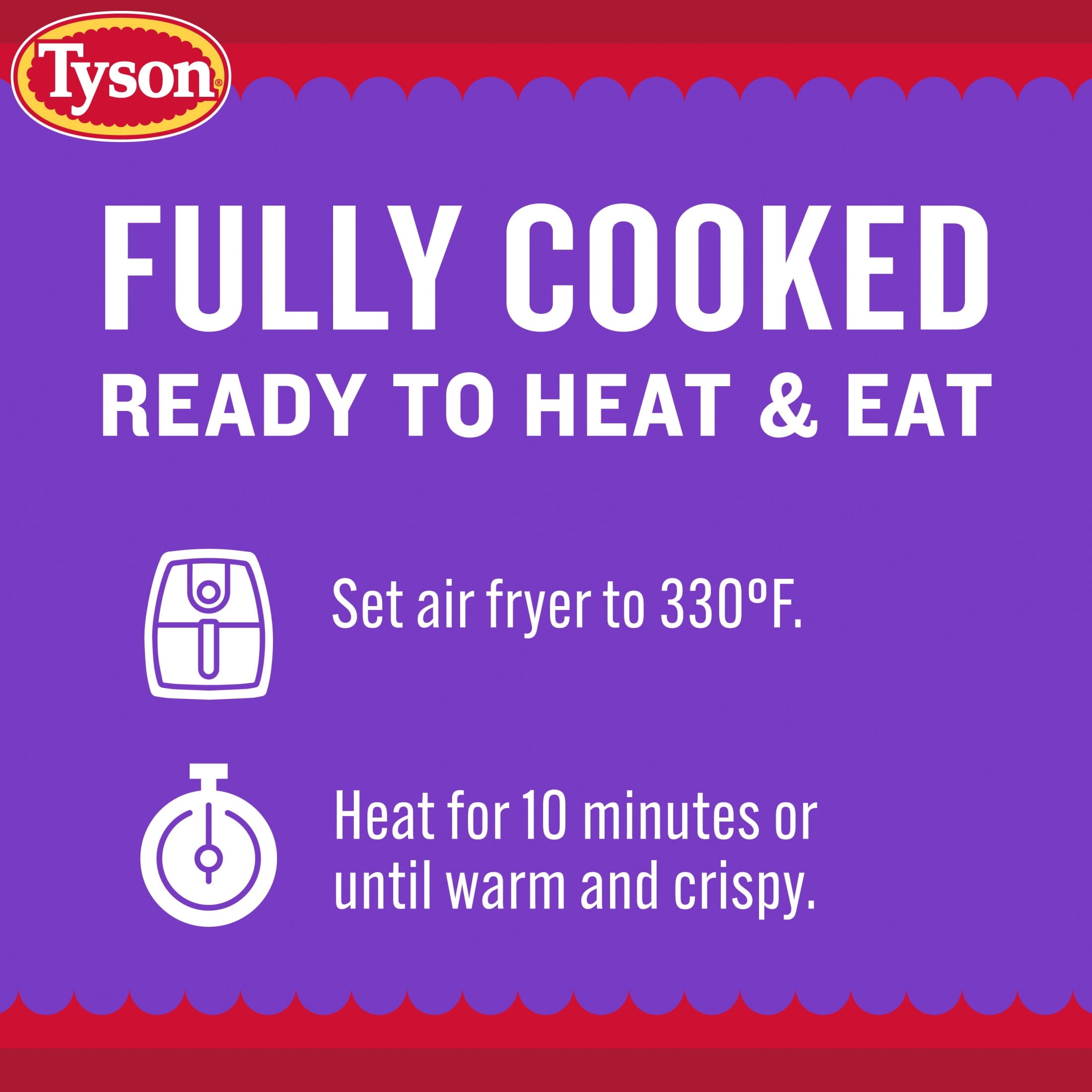 Tyson Any'tizers Honey BBQ Boneless Chicken Bites Frozen 24 Oz