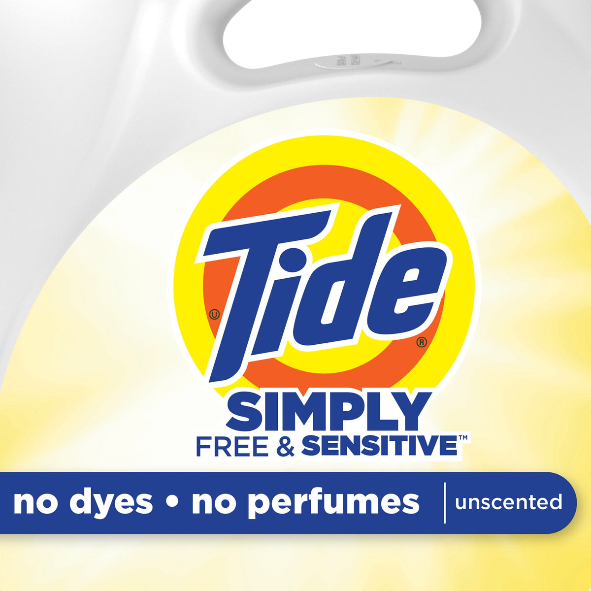 Tide Simply Liquid Laundry Detergent Free & Sensitive Unscented 107 fl oz 85 Loads