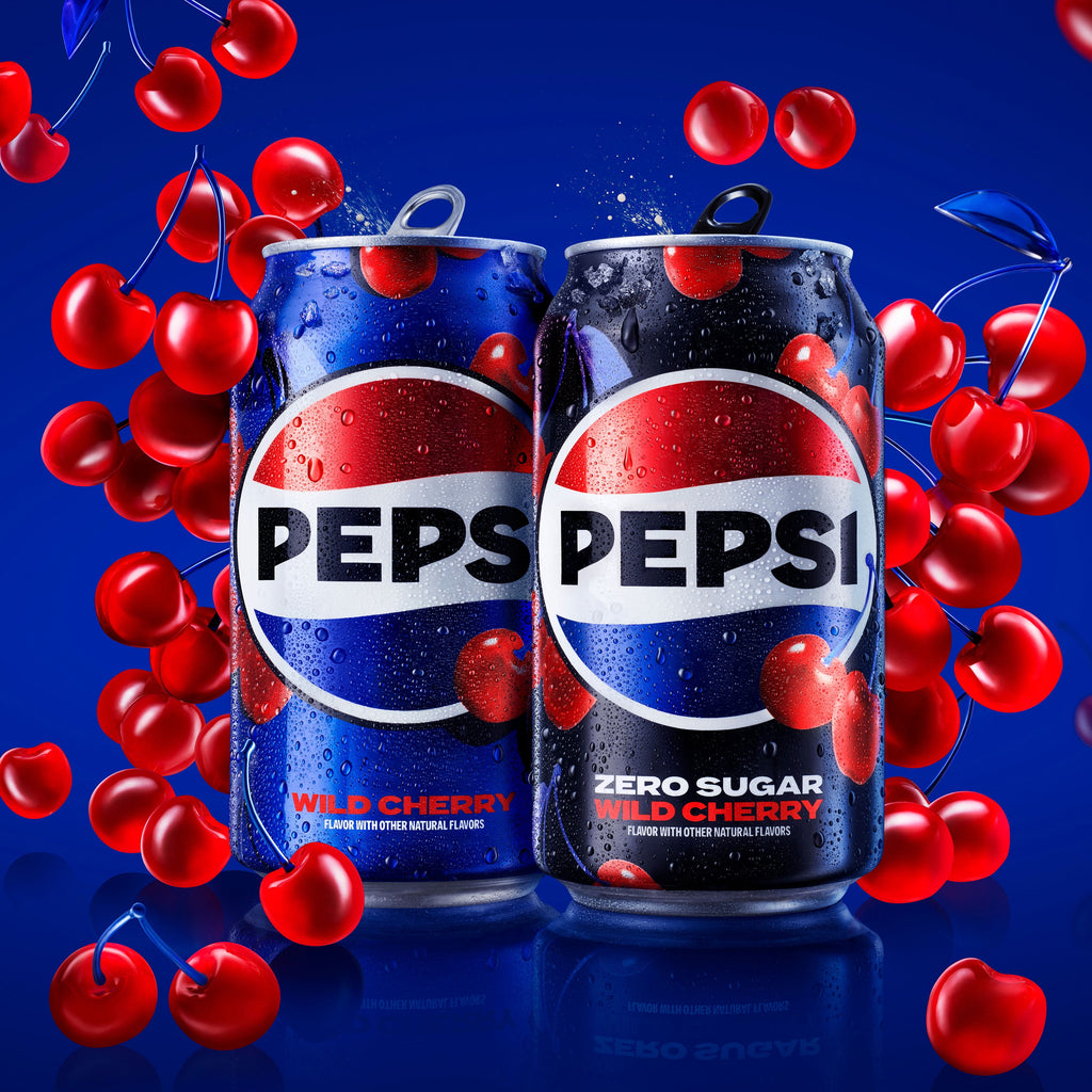 Pepsi Zero Sugar Wild Cherry Soda Pop Cans 12 Fl Oz 12 Pack
