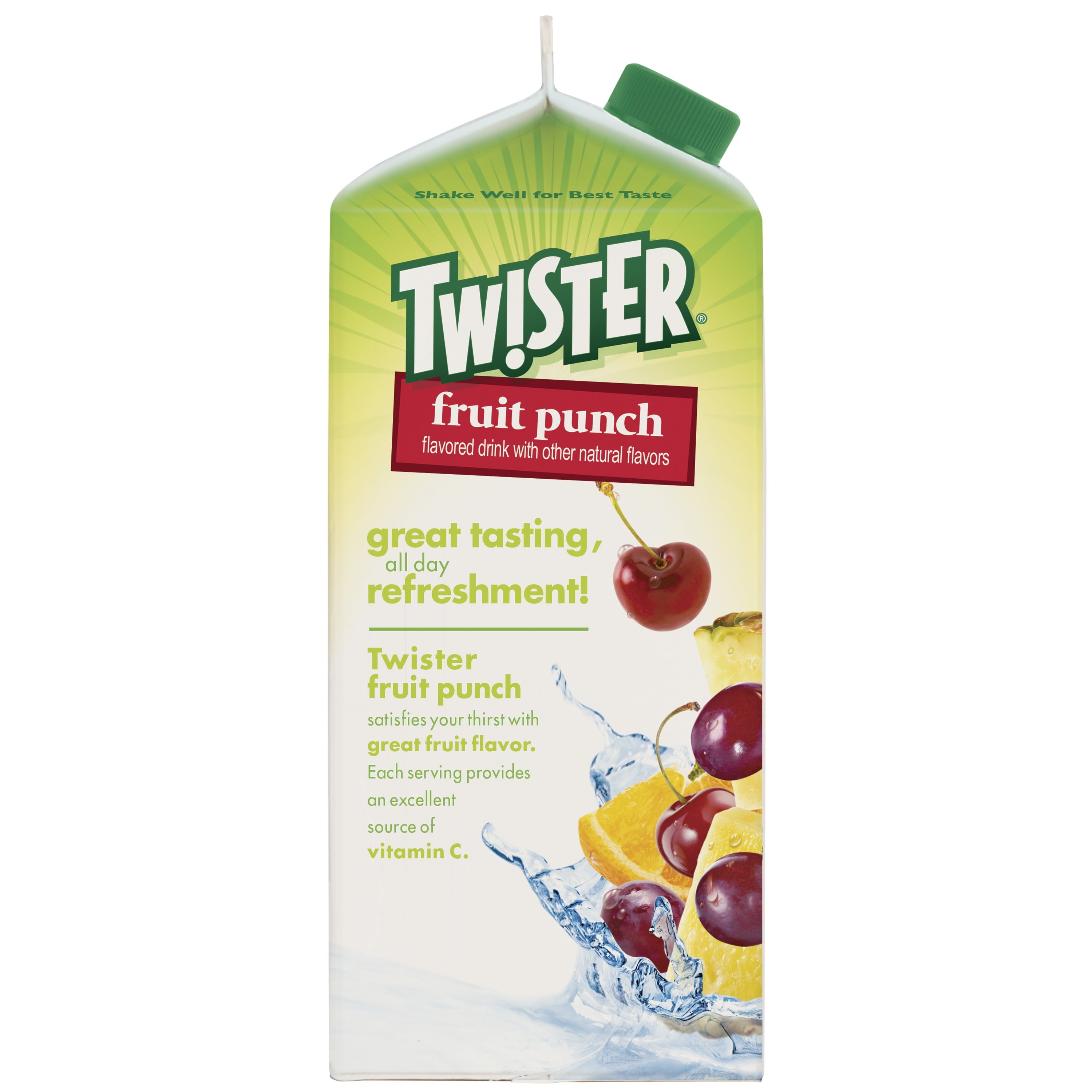 Tropicana Twister Fruit Punch Flavored Juice Drink Pulp-Free 59 fl oz Carton