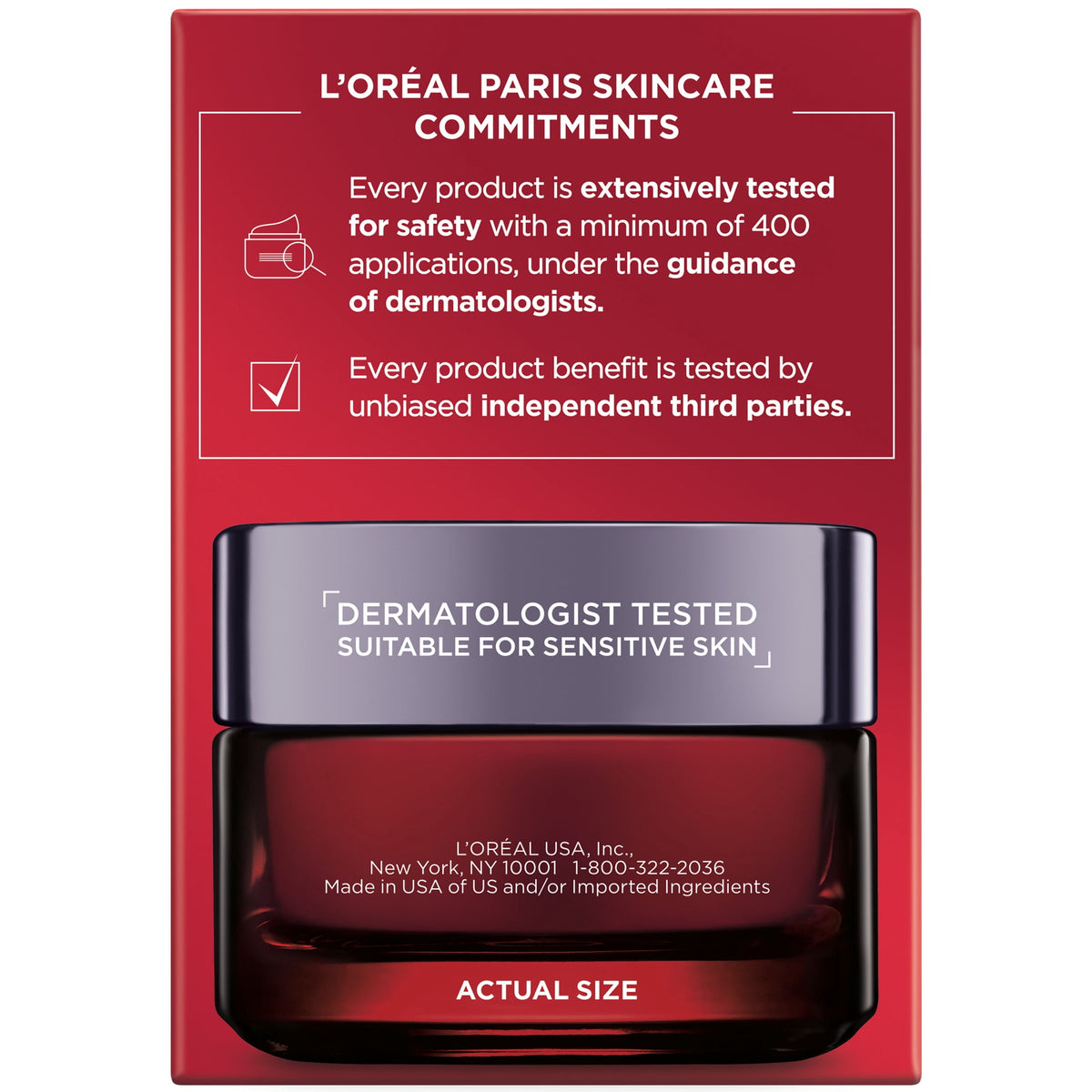 L'Oreal Paris Revitalift Triple Power Anti-Aging Face Moisturizer Fragrance Free Pro Retinol Hyaluronic Acid & Vitamin C 1.7 oz