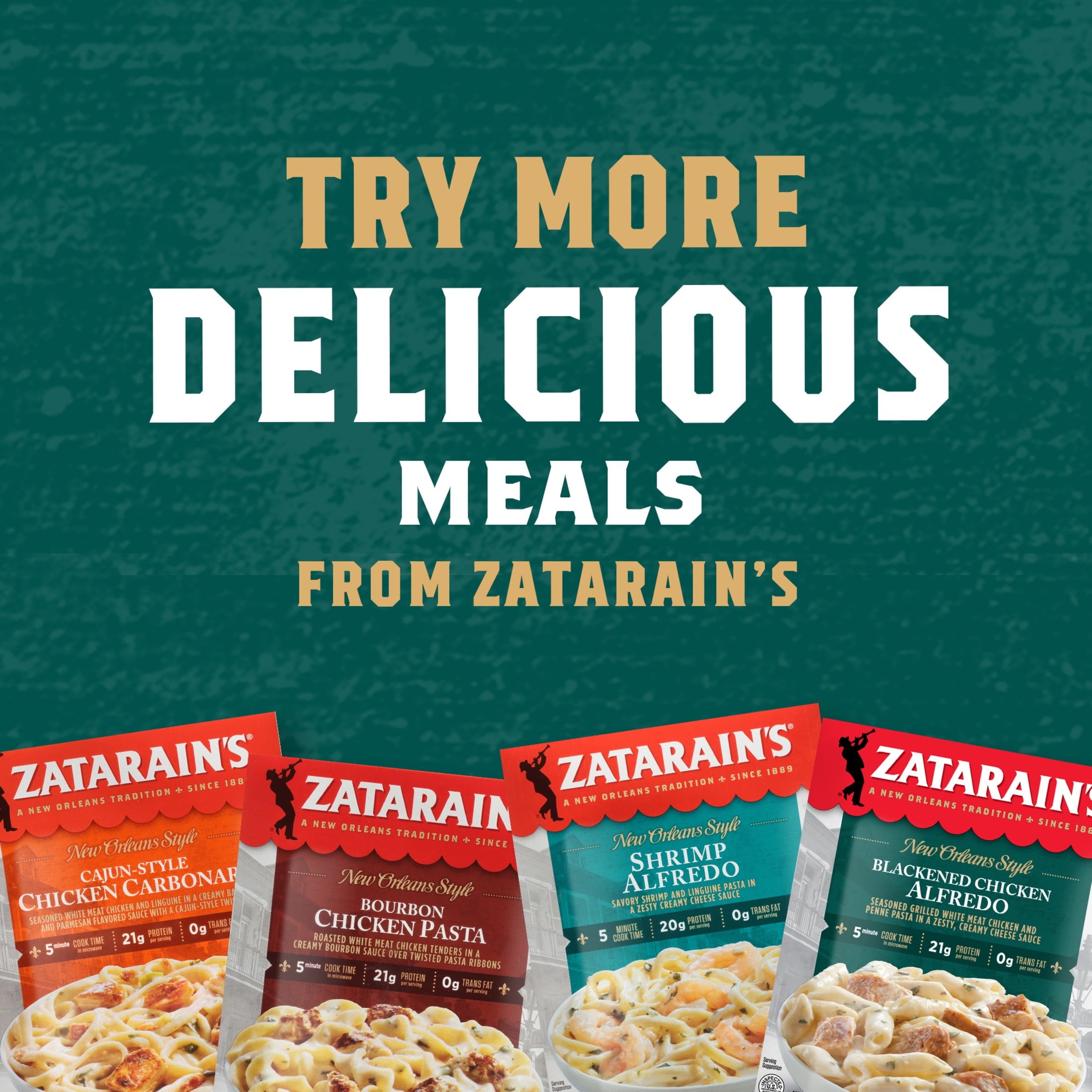 Zatarain's Blackened Chicken Alfredo Frozen Dinner 10.5 Oz
