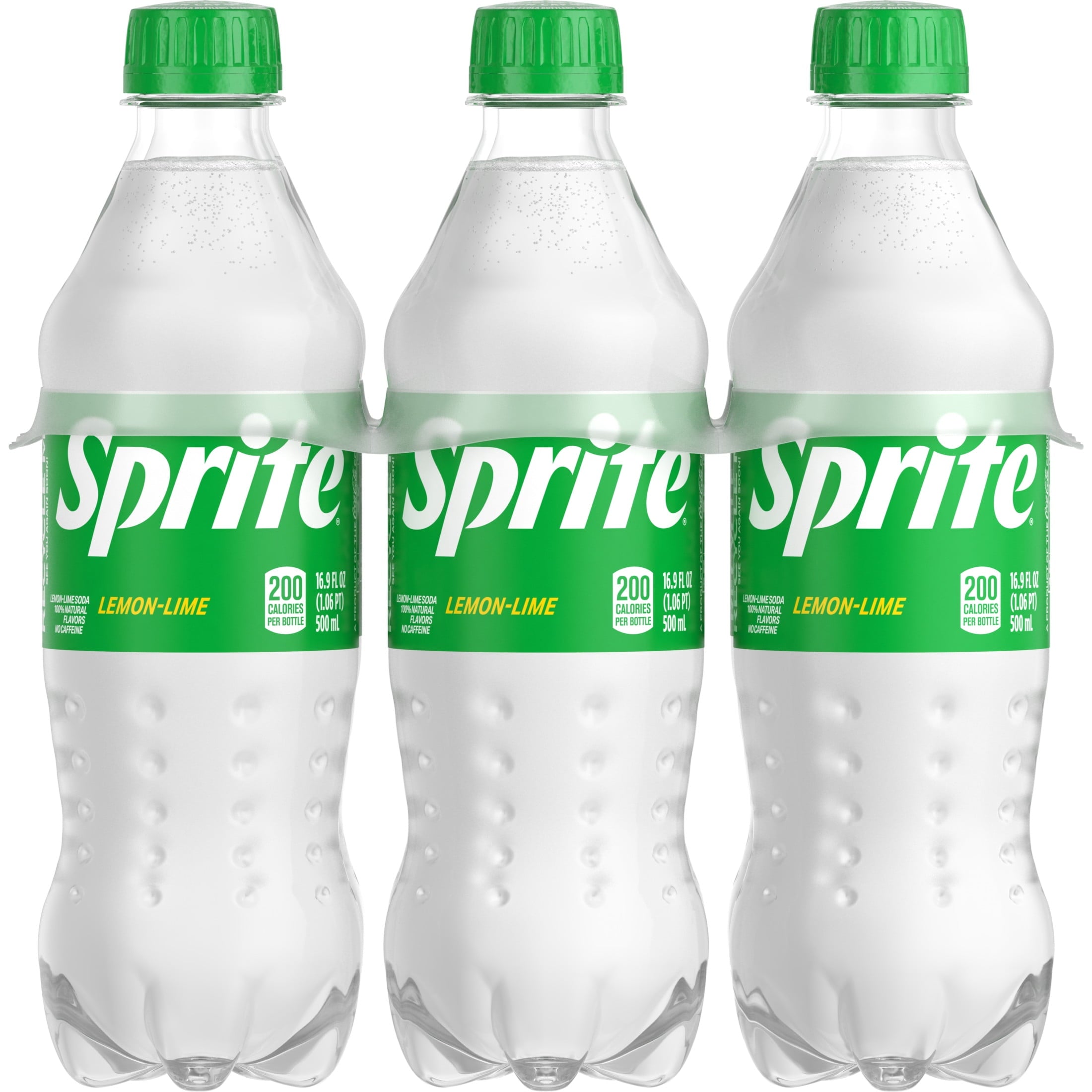 Sprite Lemon-Lime Caffeine Free Soda Pop Bottles 16.9 Fl Oz 6 Pack