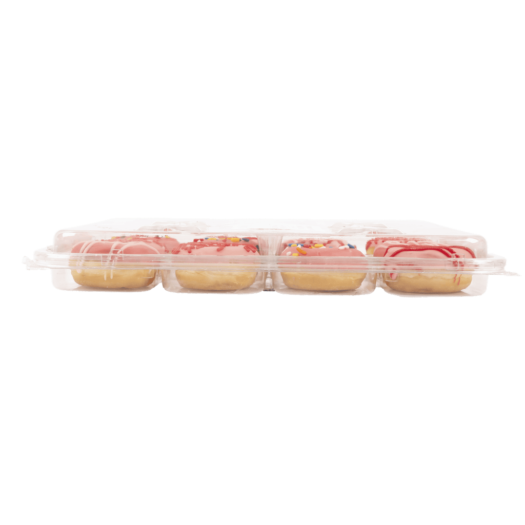 Strawberry Iced Mini Donuts 8 Oz 12 Count Freshness Guaranteed