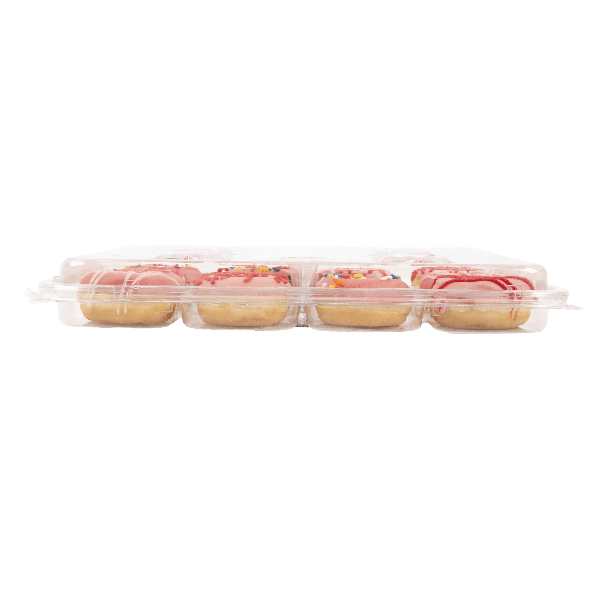 Strawberry Iced Mini Donuts 8 Oz 12 Count Freshness Guaranteed