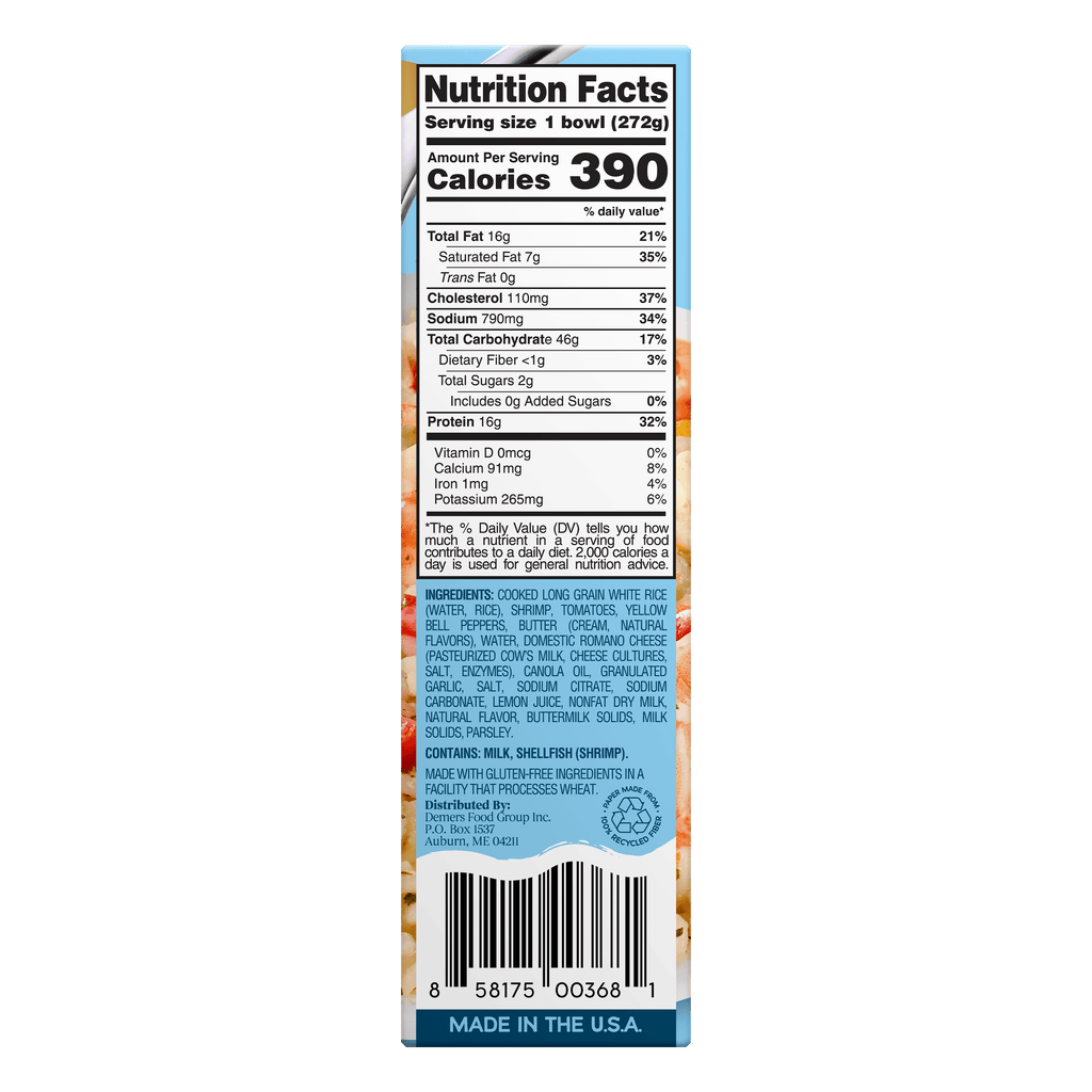 Scott & Jon's Garlic Butter Shrimp Rice Bowl Frozen Meal 9.6 Oz