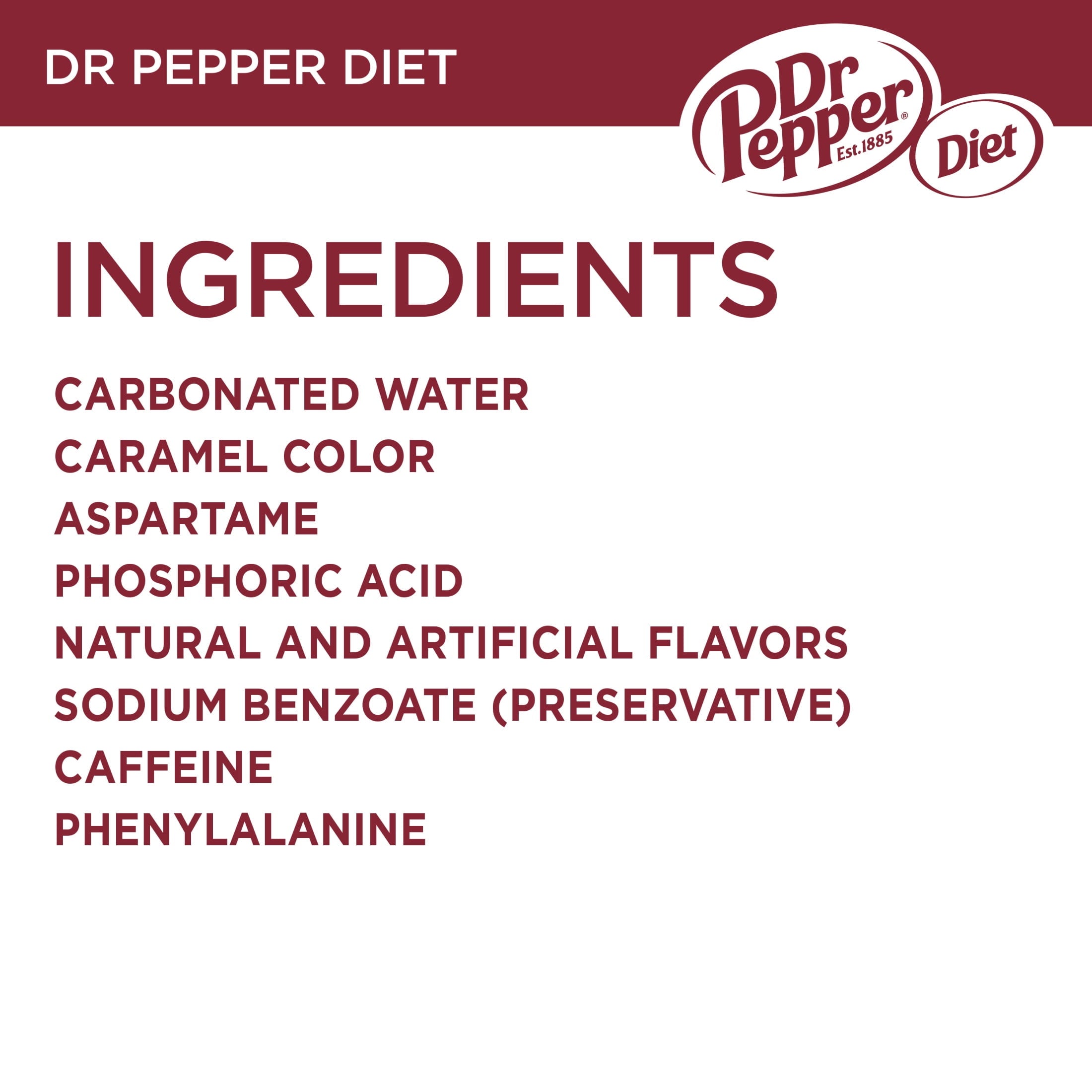 Diet Dr Pepper Soda Pop Bottles 16.9 Fl Oz 6 Pack