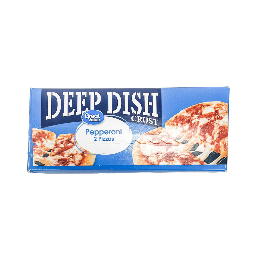 Great Value Deep Dish Pepperoni Frozen Pizza 11.2 Oz 2 Count
