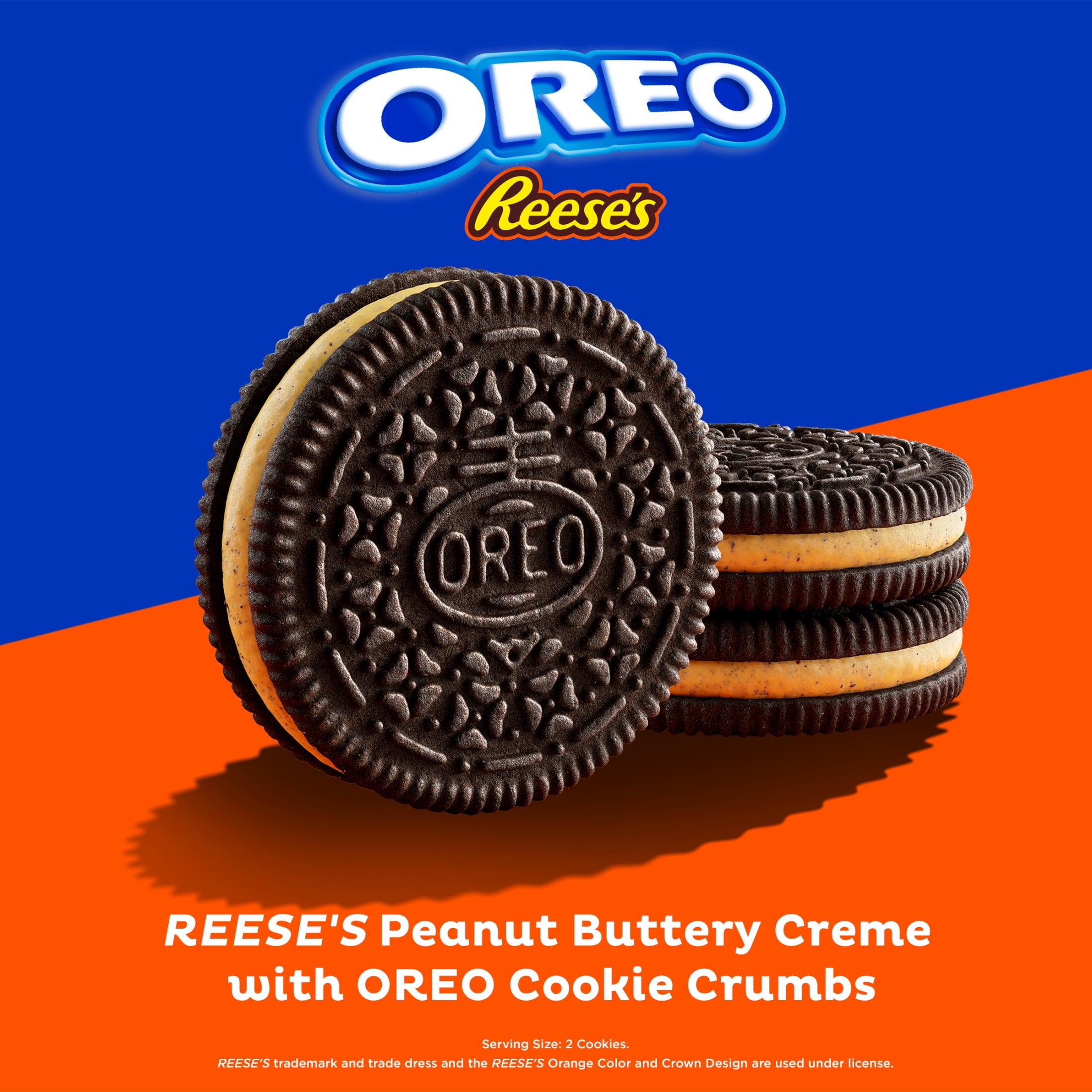Peanut Buttery Creme Chocolate Sandwich Cookies 12.35 Oz 1 Count Oreo Reese's