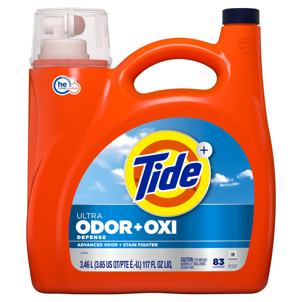 Tide Ultra Odor Defense Plus Oxi Liquid Laundry Detergent 117 fl oz 83 Loads