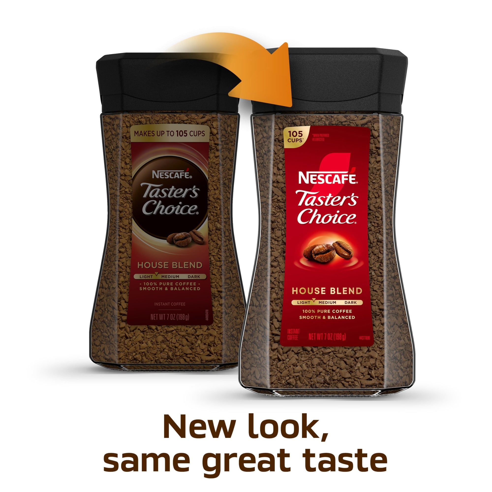 NESCAFÉ Taster's Choice House Blend Naturally Caffeinated Light Medium Roast Instant Coffee 7 oz Jar