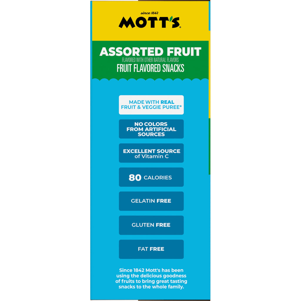 Assorted Fruit Flavored Snacks 32 Oz 40 Count Mott's
