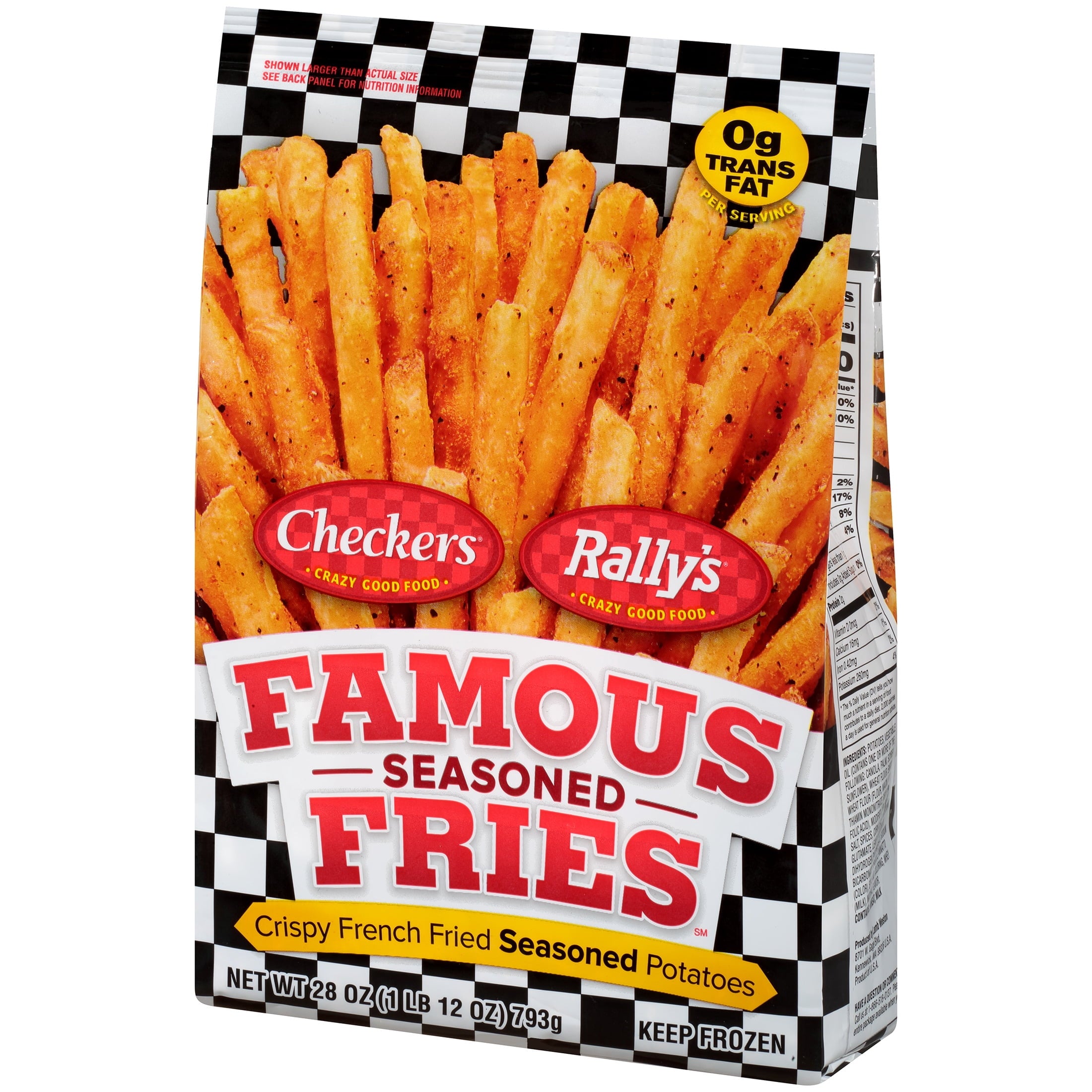 Checkers & Rally's Famous Seasoned Fries Frozen 28 Oz