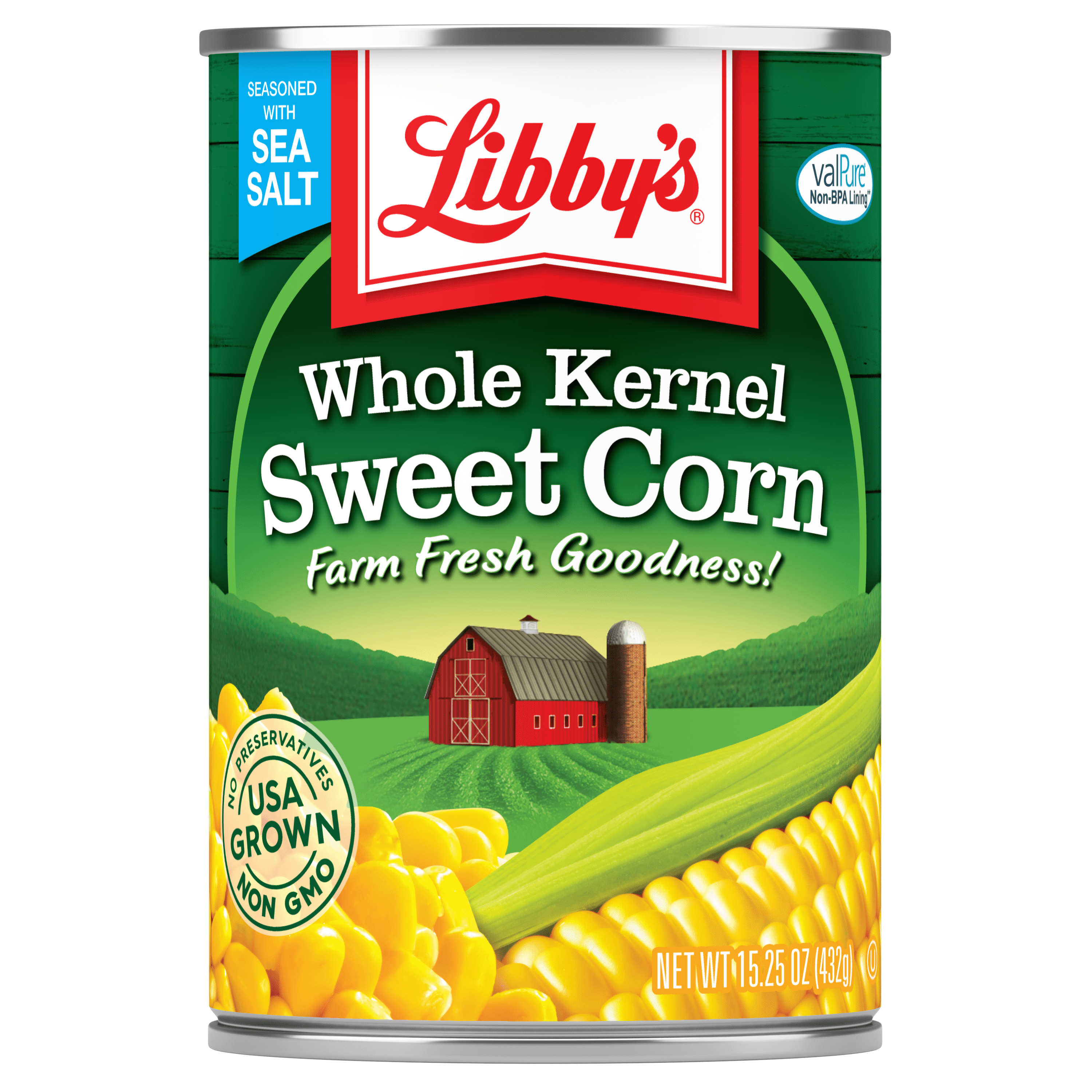 Libby's Whole Kernel Sweet Corn Canned 15.25 Oz 4 Count