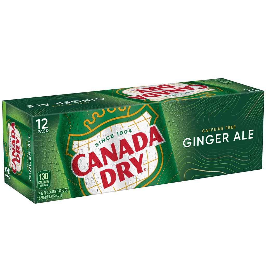 Canada Dry Caffeine Free Ginger Ale Soda Pop Cans 12 Fl Oz 12 Pack