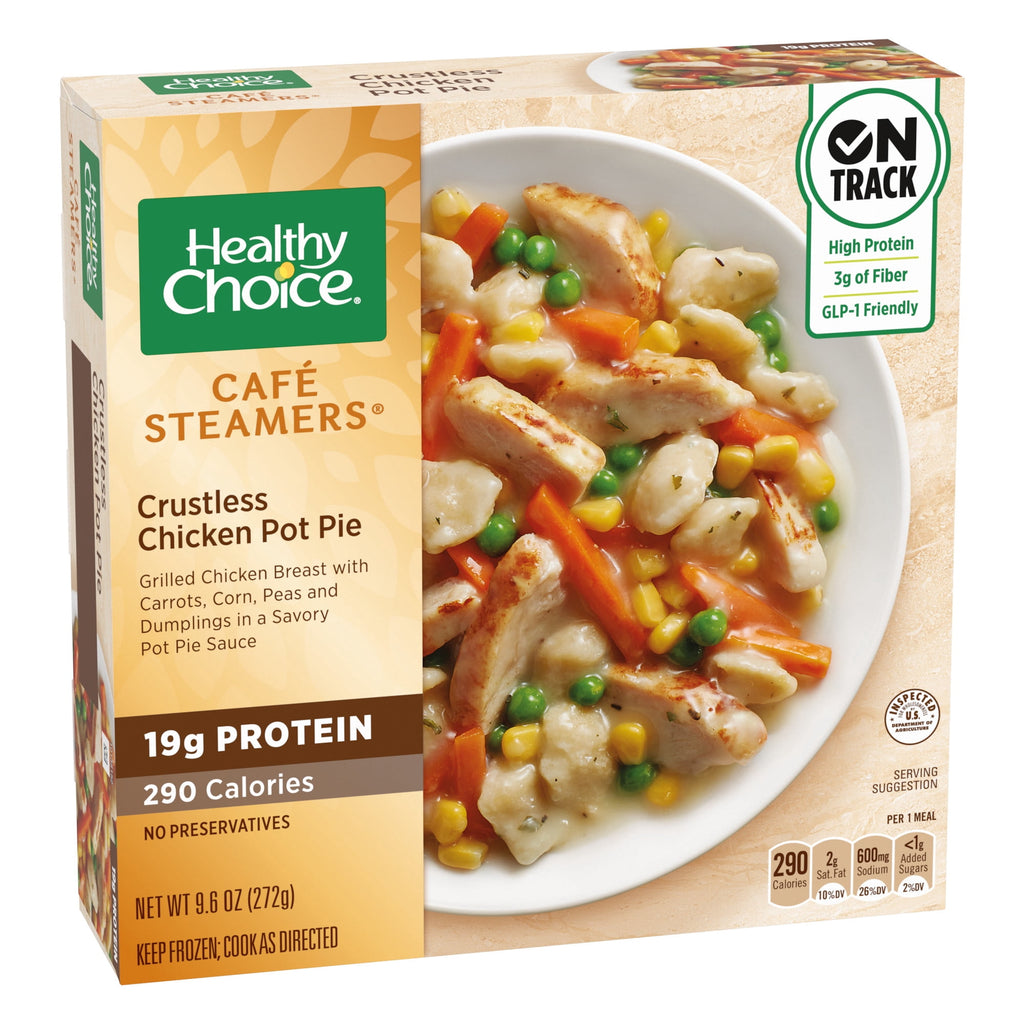 Healthy Choice Cafe Steamers Crustless Chicken Pot Pie Frozen Meal 9.6 Oz