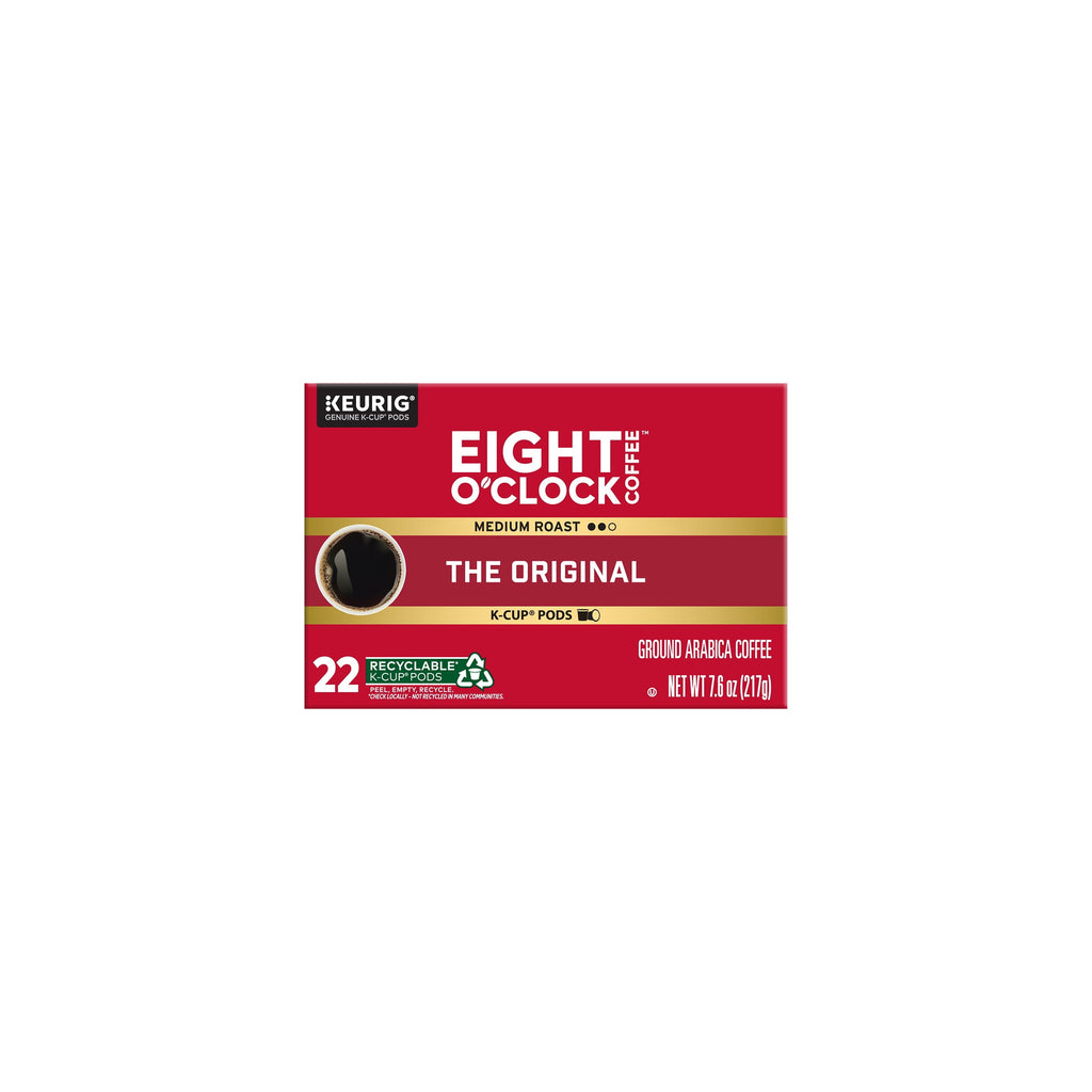 Eight O'Clock Original Medium Roast Coffee Keurig K-Cup Pods 22 Count