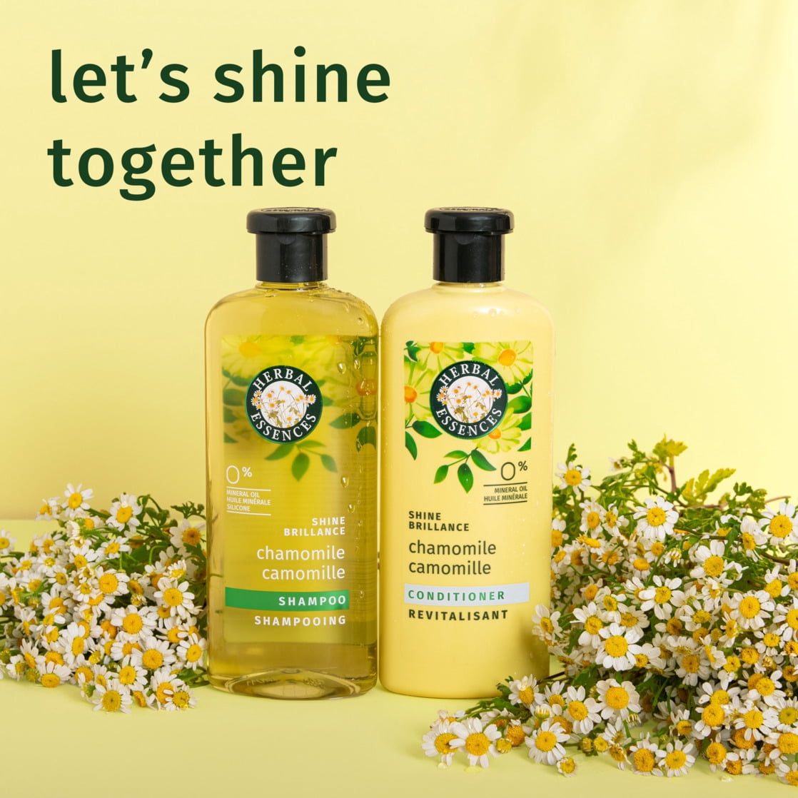 Herbal Essences Shine Collection Chamomile Shampoo & Conditioner Set 27 fl oz