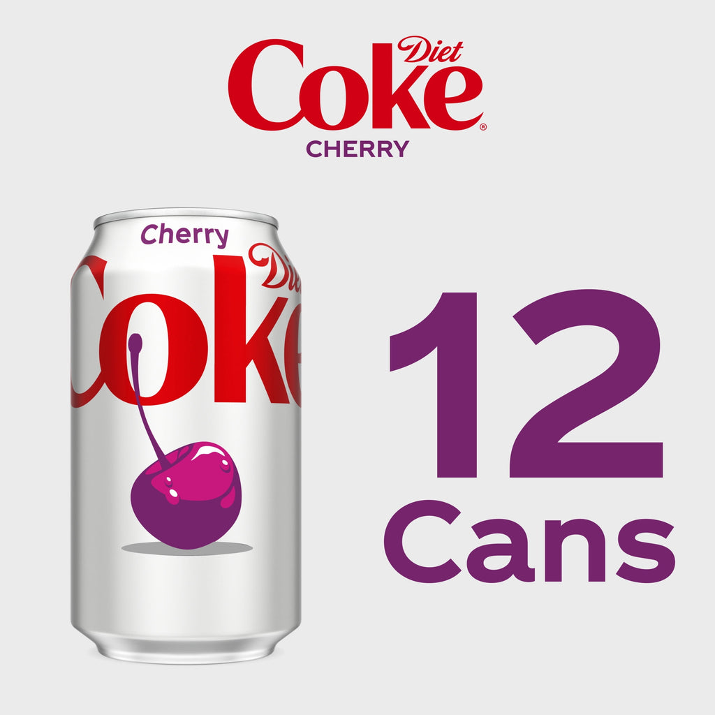 Diet Cherry Soda Pop Cans 12 Fl Oz 12 Pack Diet Coke