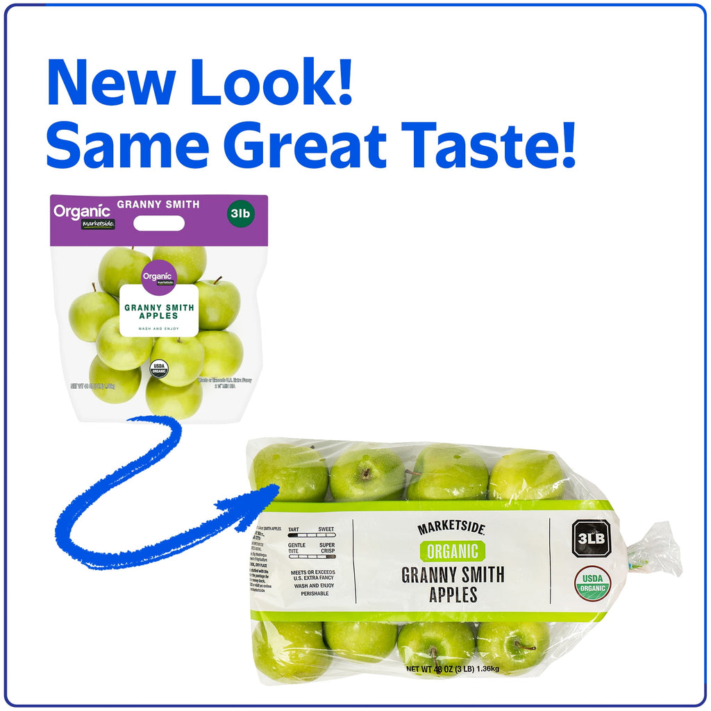 Marketside Organic Granny Smith Apples 3 Lb Pouch
