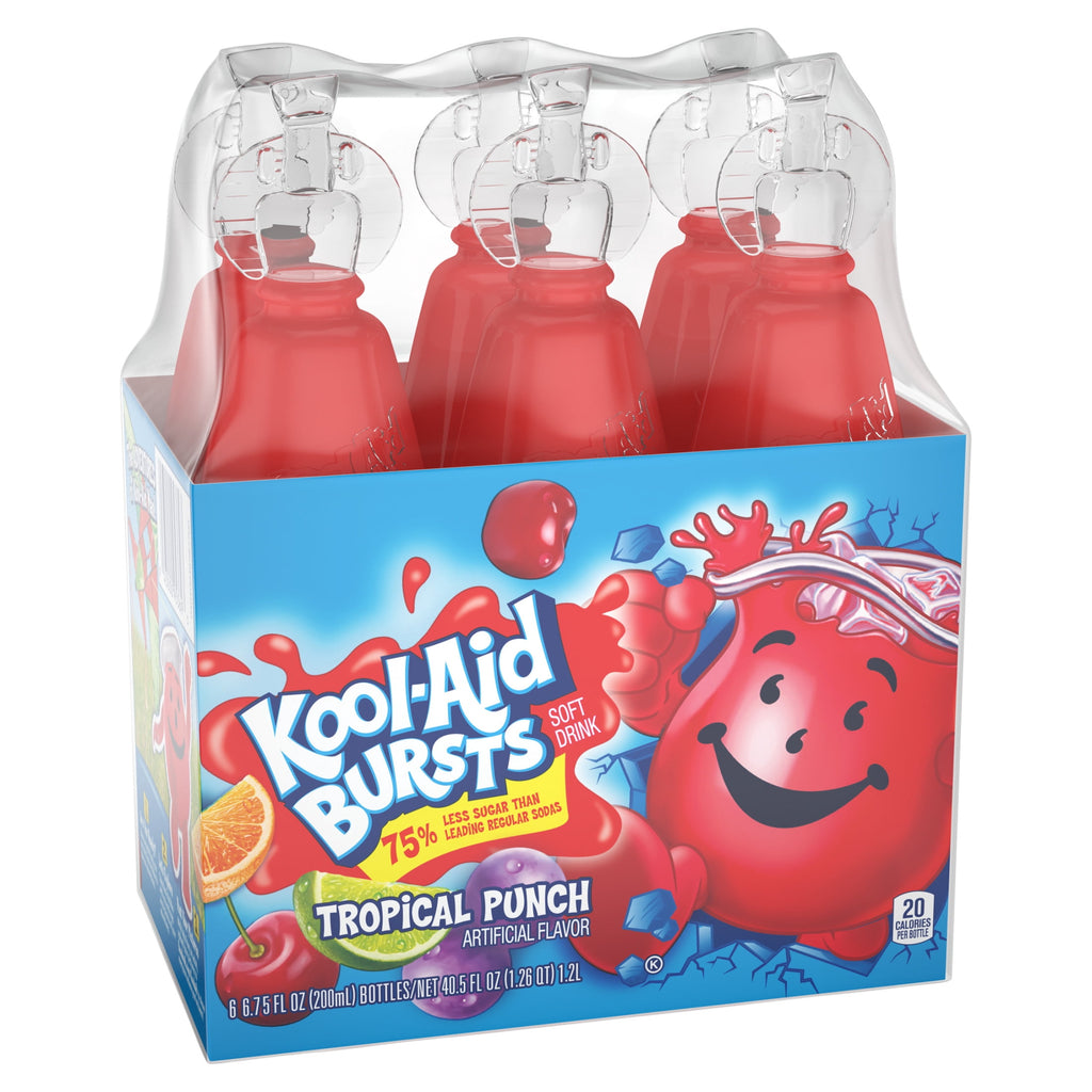 Kool-Aid Bursts Tropical Punch Soft Drink 6.75 fl oz 6 Pack