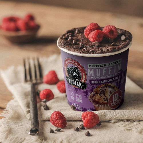 Double Dark Chocolate Muffin Power Cup 2.36 Oz 1 Count Kodiak