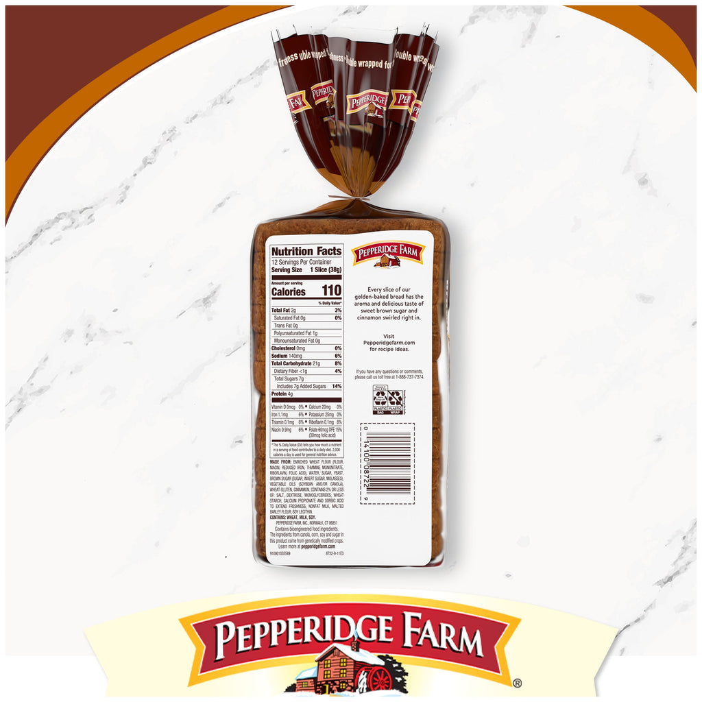 Brown Sugar Cinnamon Swirl Breakfast Bread 16 Oz 1 Count