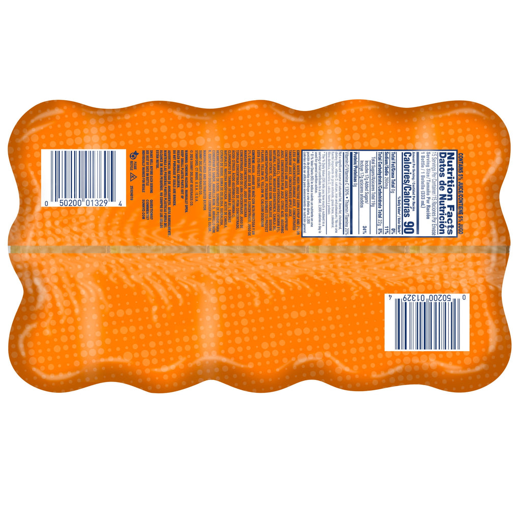SunnyD Tangy Original Shelf Stable Orange Juice Drink 11.3 fl oz Bottles 15 Pack