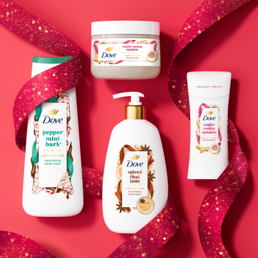 Dove Limited Edition Holiday Treats Body Wash Sugar Cookie Sprinkle Moisturizing Cleanser 20 fl oz