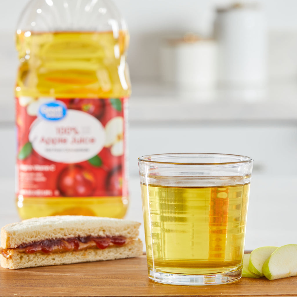 Great Value 100% Apple Juice Not From Concentrate Pulp-Free 64 fl oz
