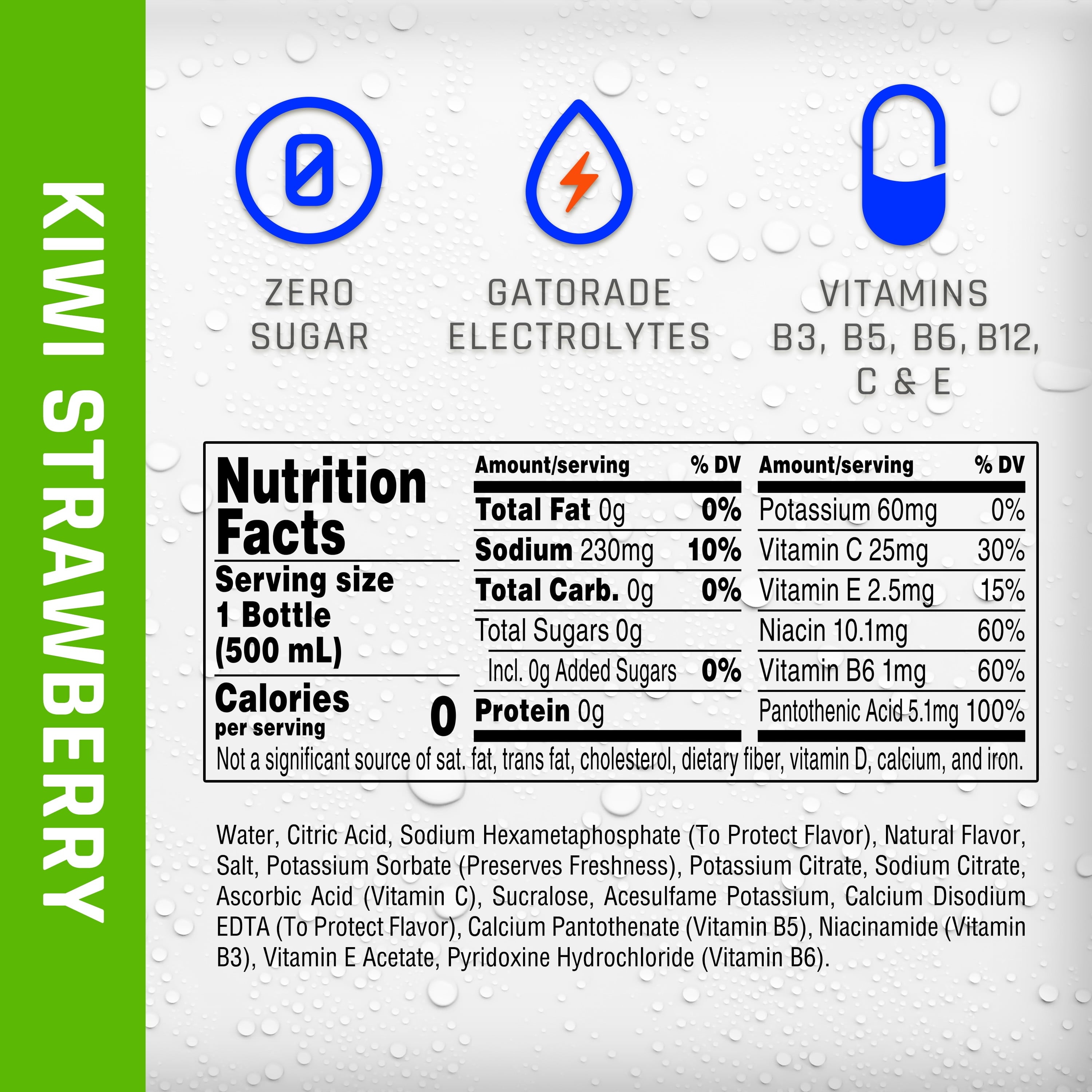 Propel Electrolyte Enhanced Water Sports Drink Zero Calorie Zero Sugar Hydration with Vitamins C & E 16.9 fl oz 12 Pack