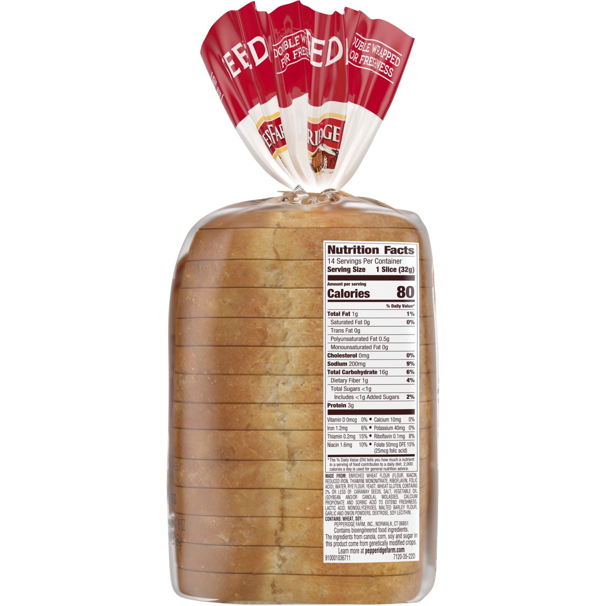 Seeded Jewish Rye Bread 16 Oz