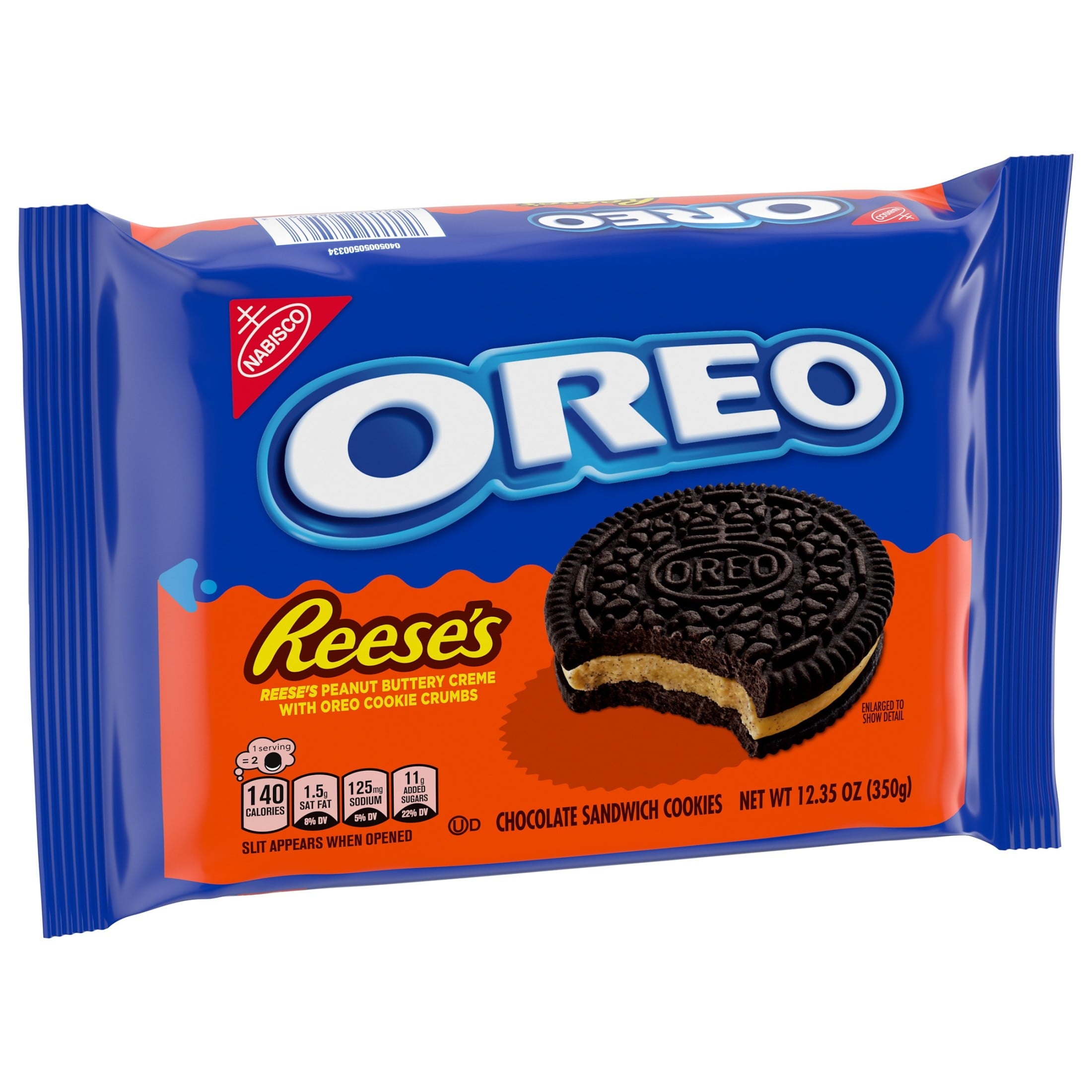 Peanut Buttery Creme Chocolate Sandwich Cookies 12.35 Oz 1 Count Oreo Reese's